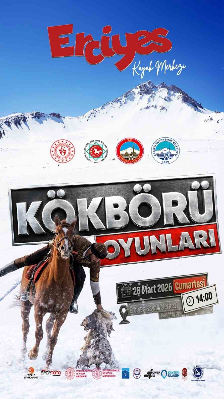 Türkiye’de ilk olacak organizasyon: Kökbörü Oyunları Erciyes 2026
