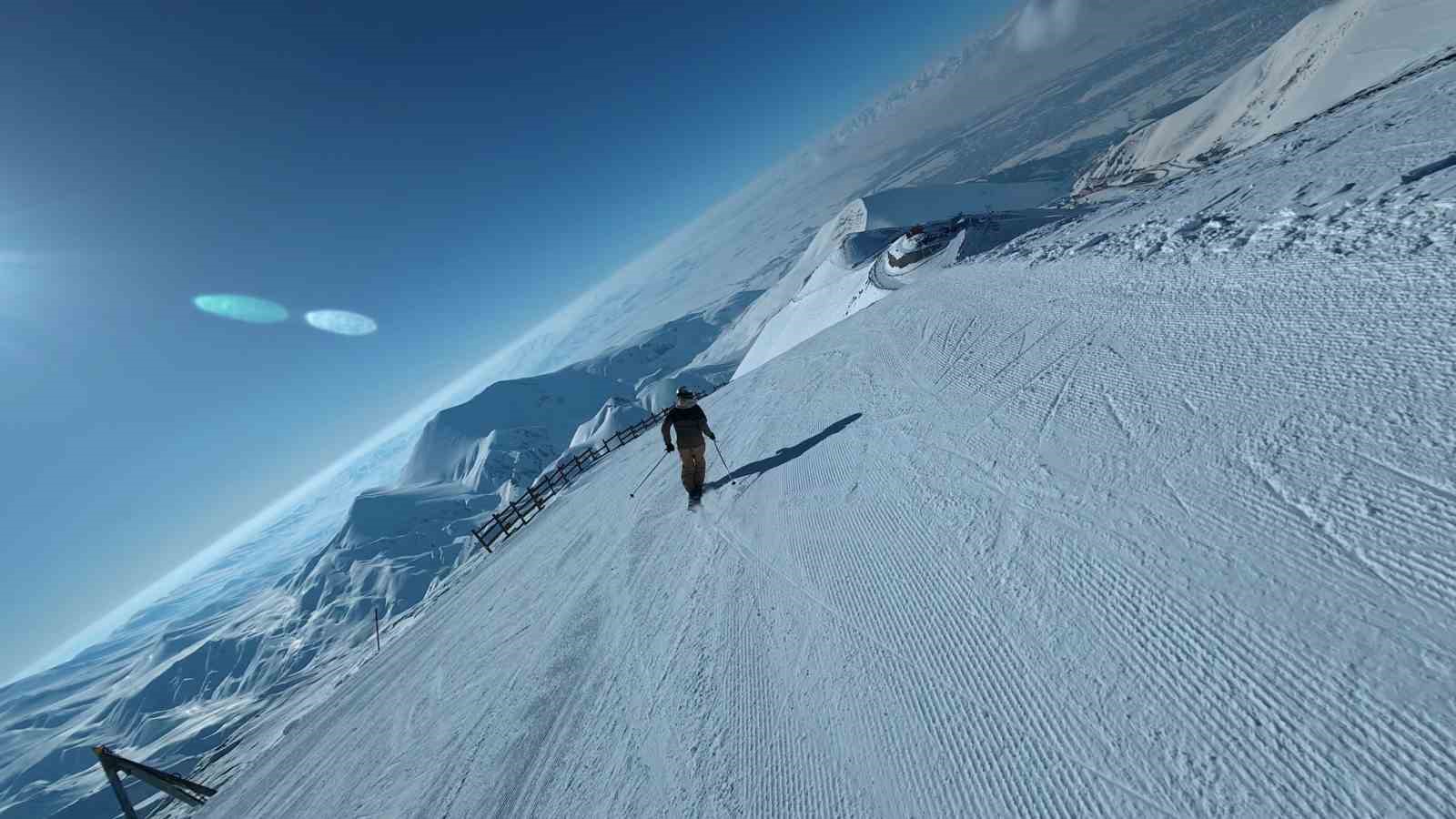 Türkiye’nin en dik pisti Ejder; kar, güç ve adrenalin
