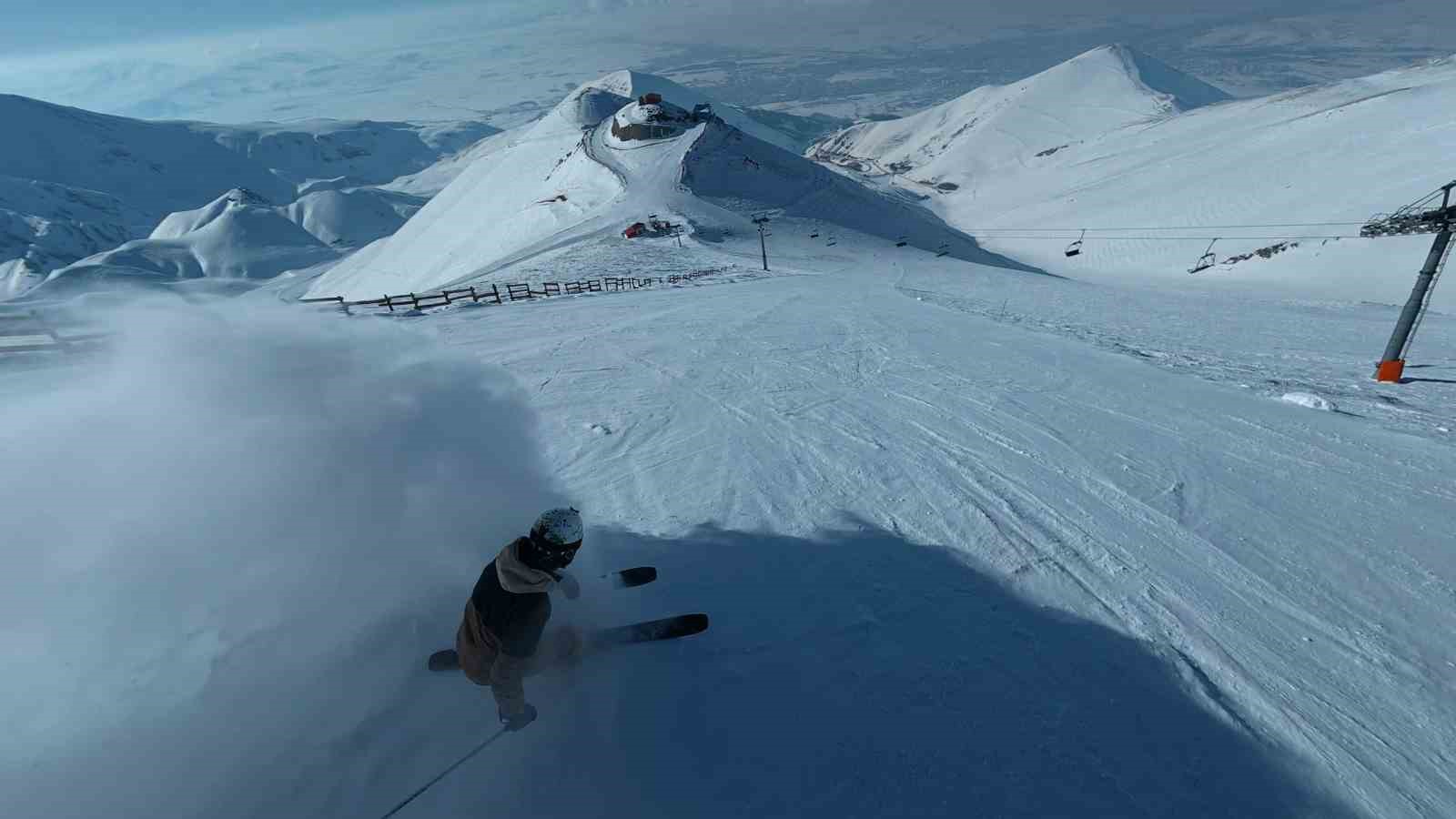 Türkiye’nin en dik pisti Ejder; kar, güç ve adrenalin
