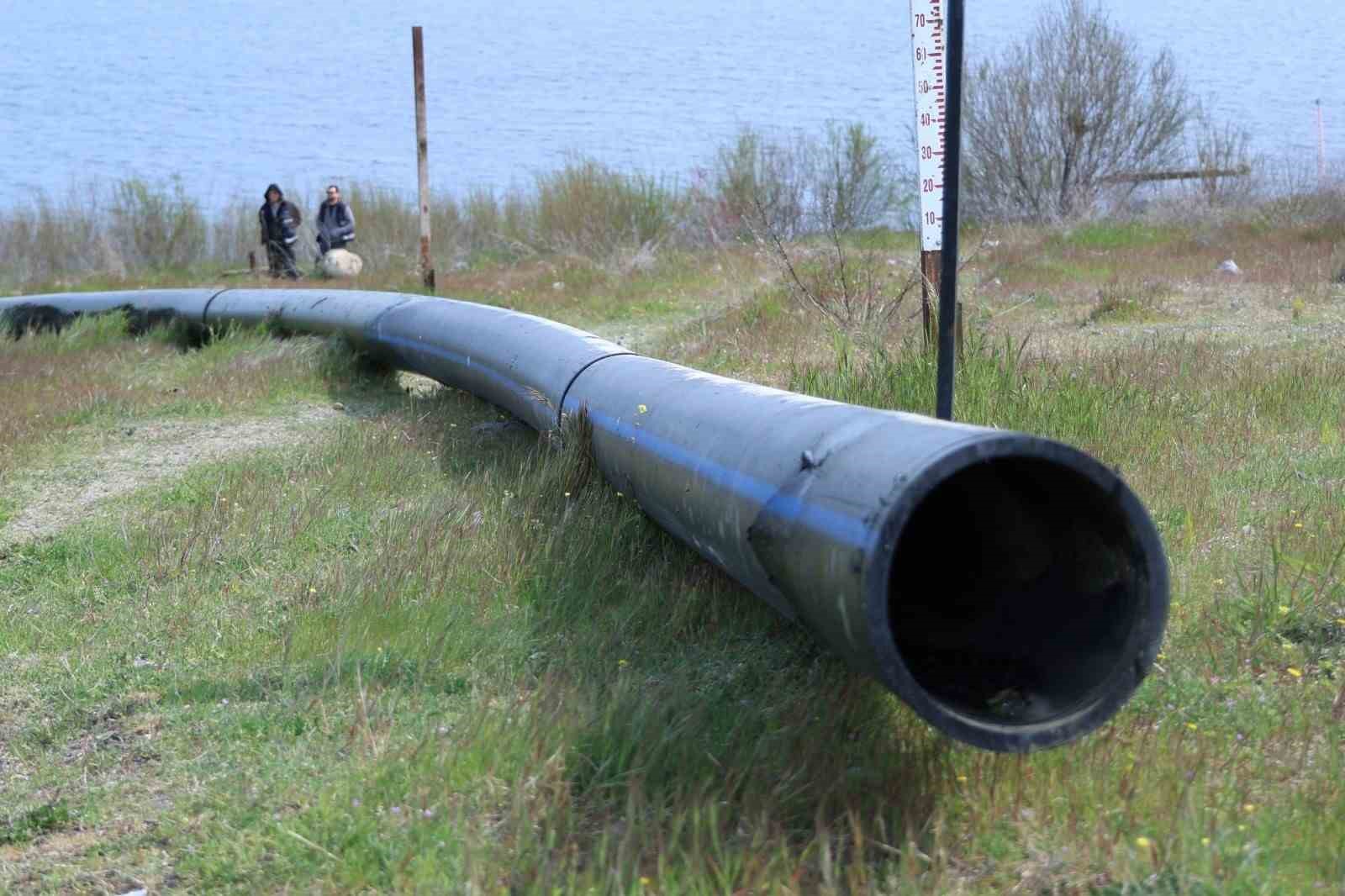 Türkmenli Göletine yüzer terfi istasyonu kuruldu
