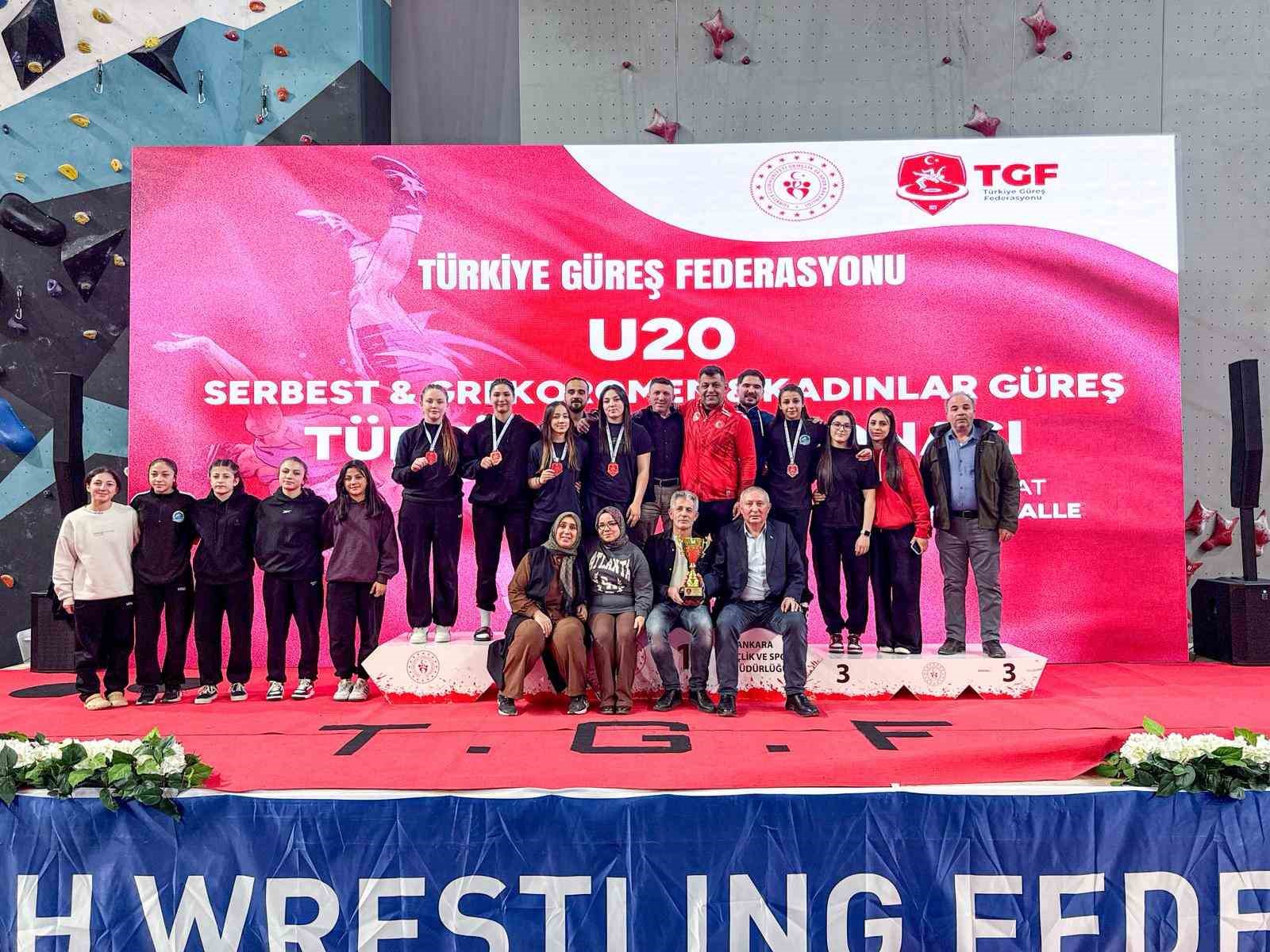 U20 Kadınlar Güreş Türkiye Şampiyonası tamamlandı
