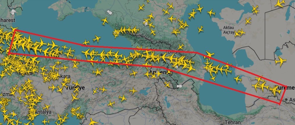 Uçaklar Türkiye üzerinden Avrupa’ya tek bir rotada geçti
