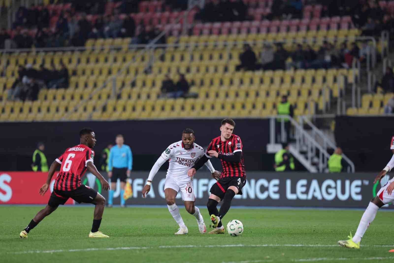 UEFA Konferans Ligi: KF Shkendija: 0 - Samsunspor: 0 (İlk yarı)
