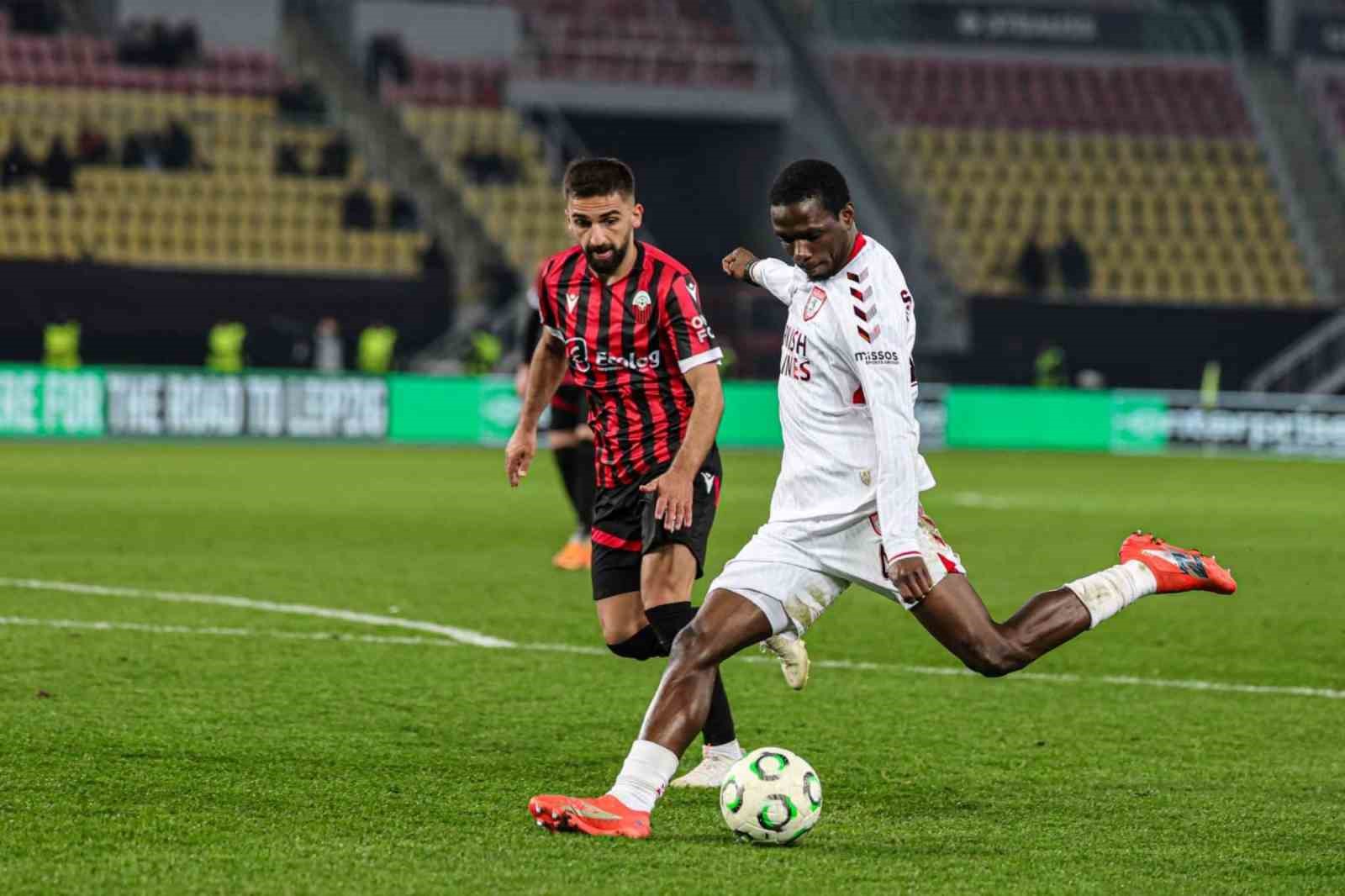 UEFA Konferans Ligi: KF Shkendija: 0 - Samsunspor: 1 (Maç sonucu)
