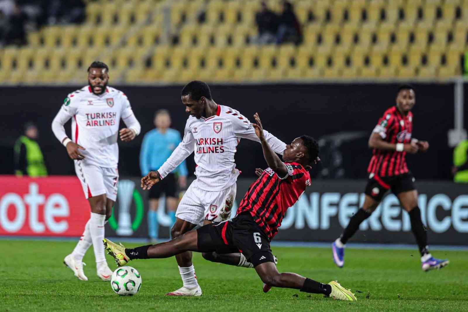 UEFA Konferans Ligi: KF Shkendija: 0 - Samsunspor: 1 (Maç sonucu)
