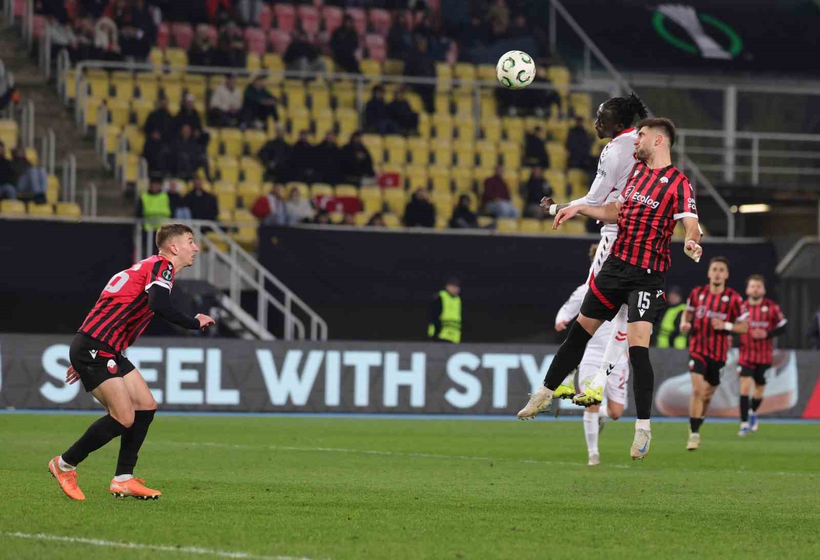 UEFA Konferans Ligi: KF Shkendija: 0 - Samsunspor: 1 (Maç sonucu)
