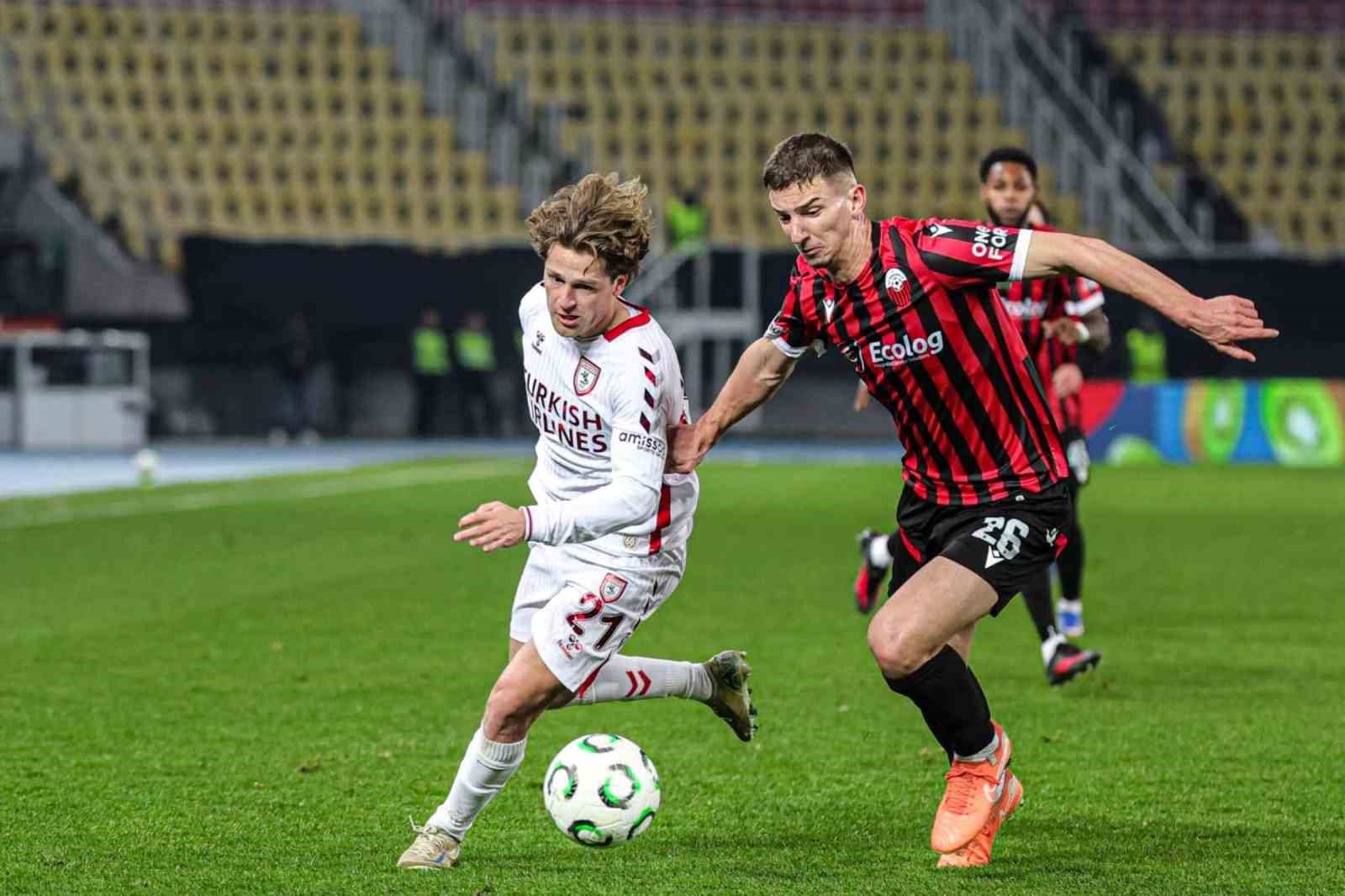 UEFA Konferans Ligi: KF Shkendija: 0 - Samsunspor: 1 (Maç sonucu)
