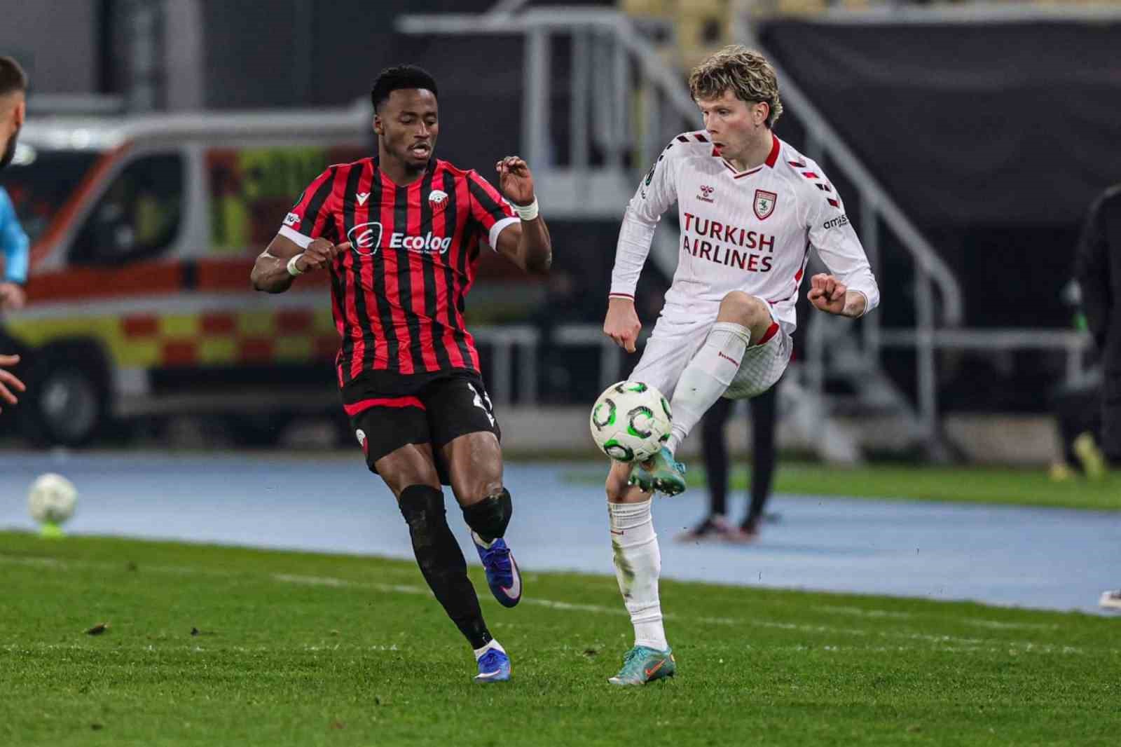 UEFA Konferans Ligi: KF Shkendija: 0 - Samsunspor: 1 (Maç sonucu)
