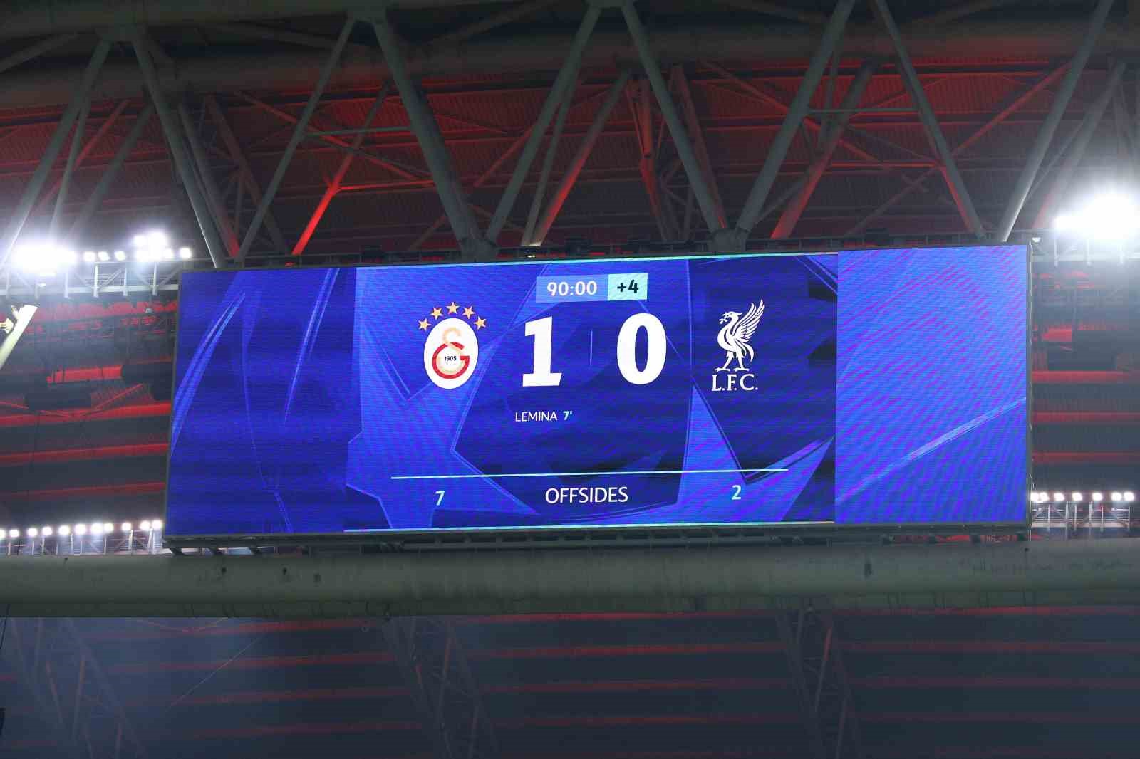 UEFA Şampiyonlar Ligi: Galatasaray: 1 - Liverpool: 0 (Maç sonucu)
