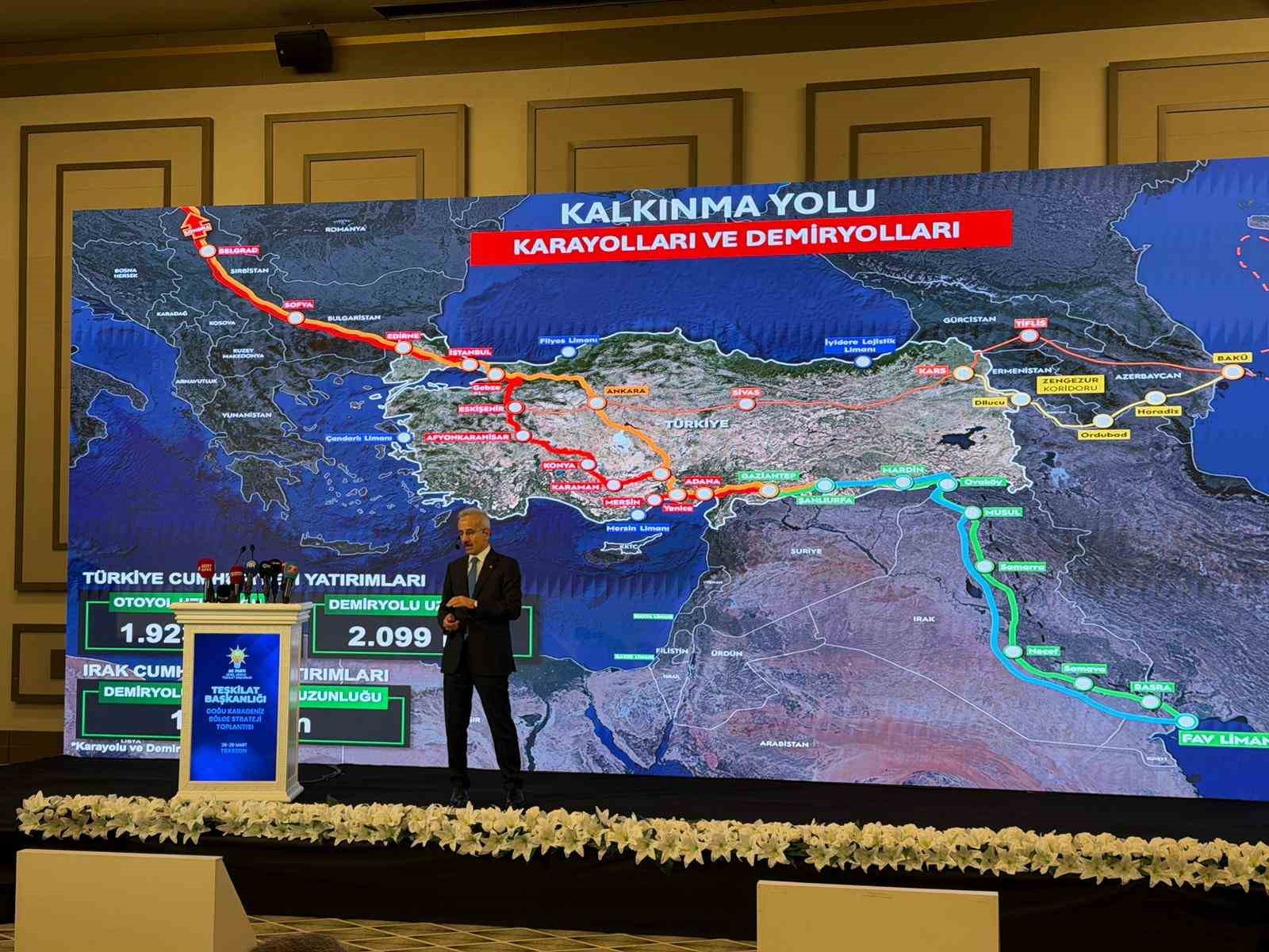 Ulaştırma ve Altyapı Bakanı Uraloğlu: "Karadeniz’e demiryolu Samsun’dan Sarp’a uzanacak"
