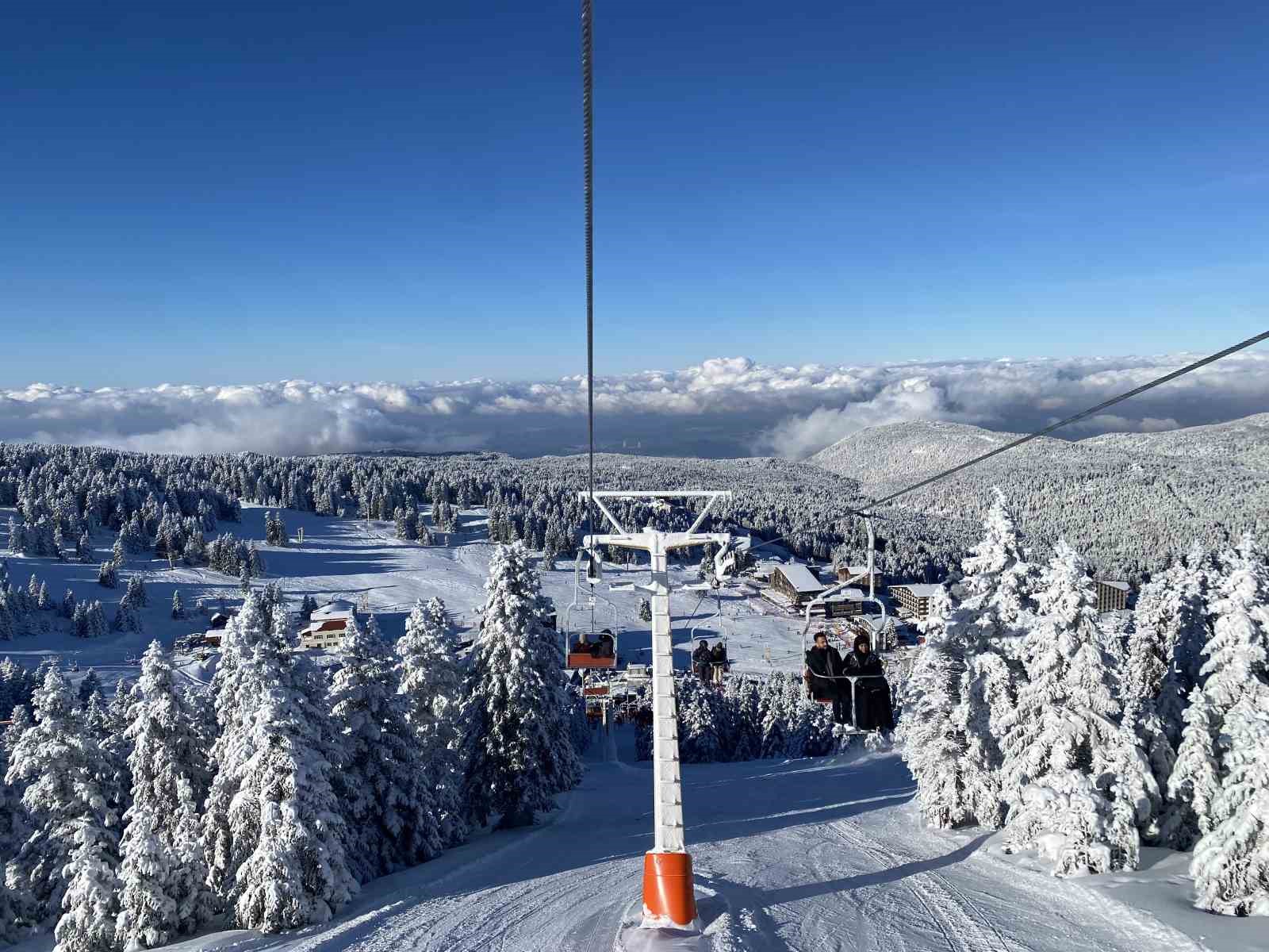 Uludağ rengarenk, sömestr cümbüşü yaşanıyor..
