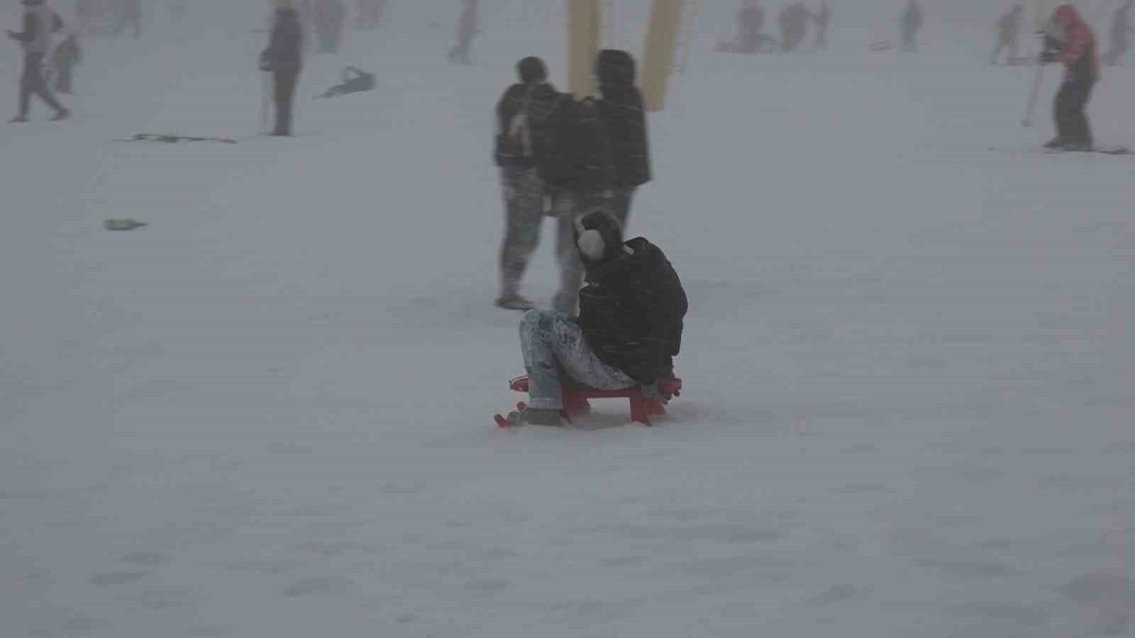 Uludağ’da kar kalınlığı 60 santimetreyi geçti
