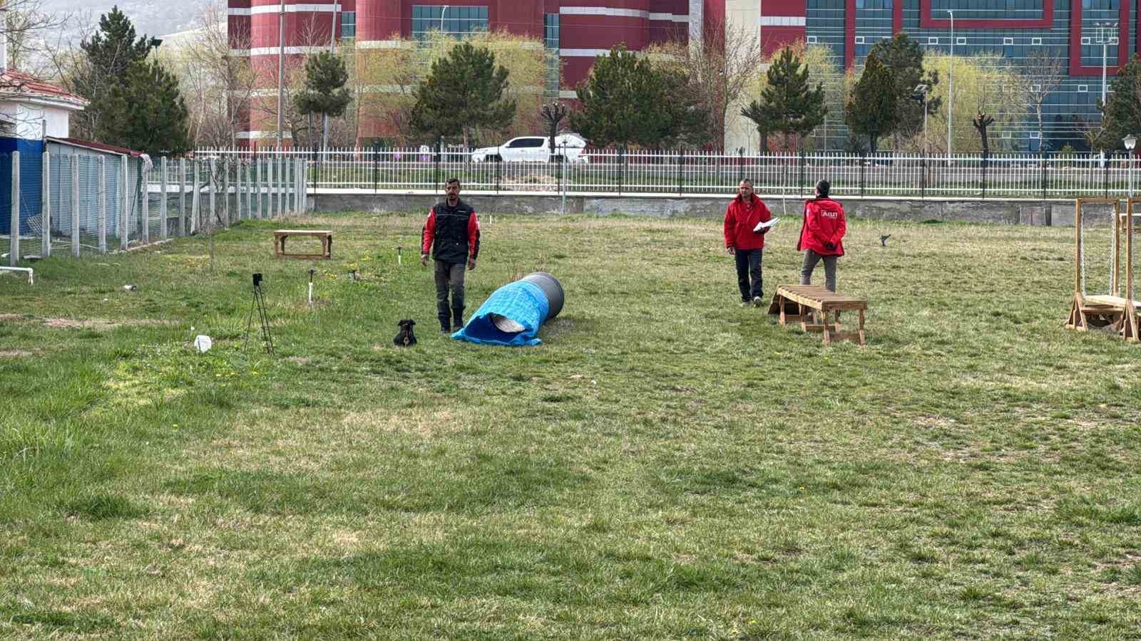 Uluslararası düzeyde alan ve enkaz arama köpekleri sınavı Afyonkarahisar’da başladı
