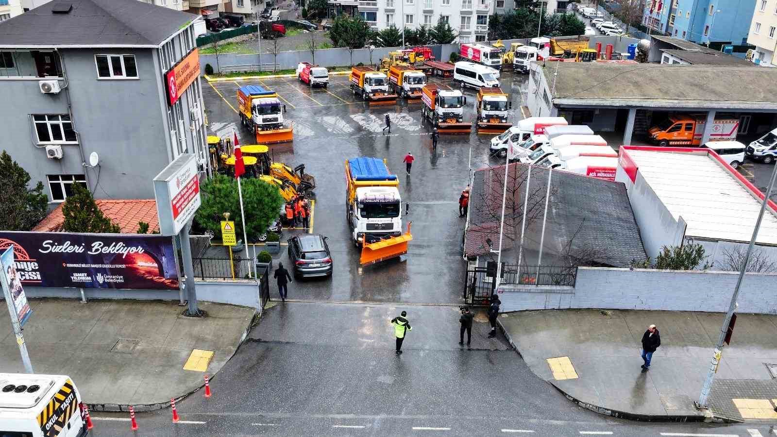 Ümraniye’de kar timleri teyakkuzda
