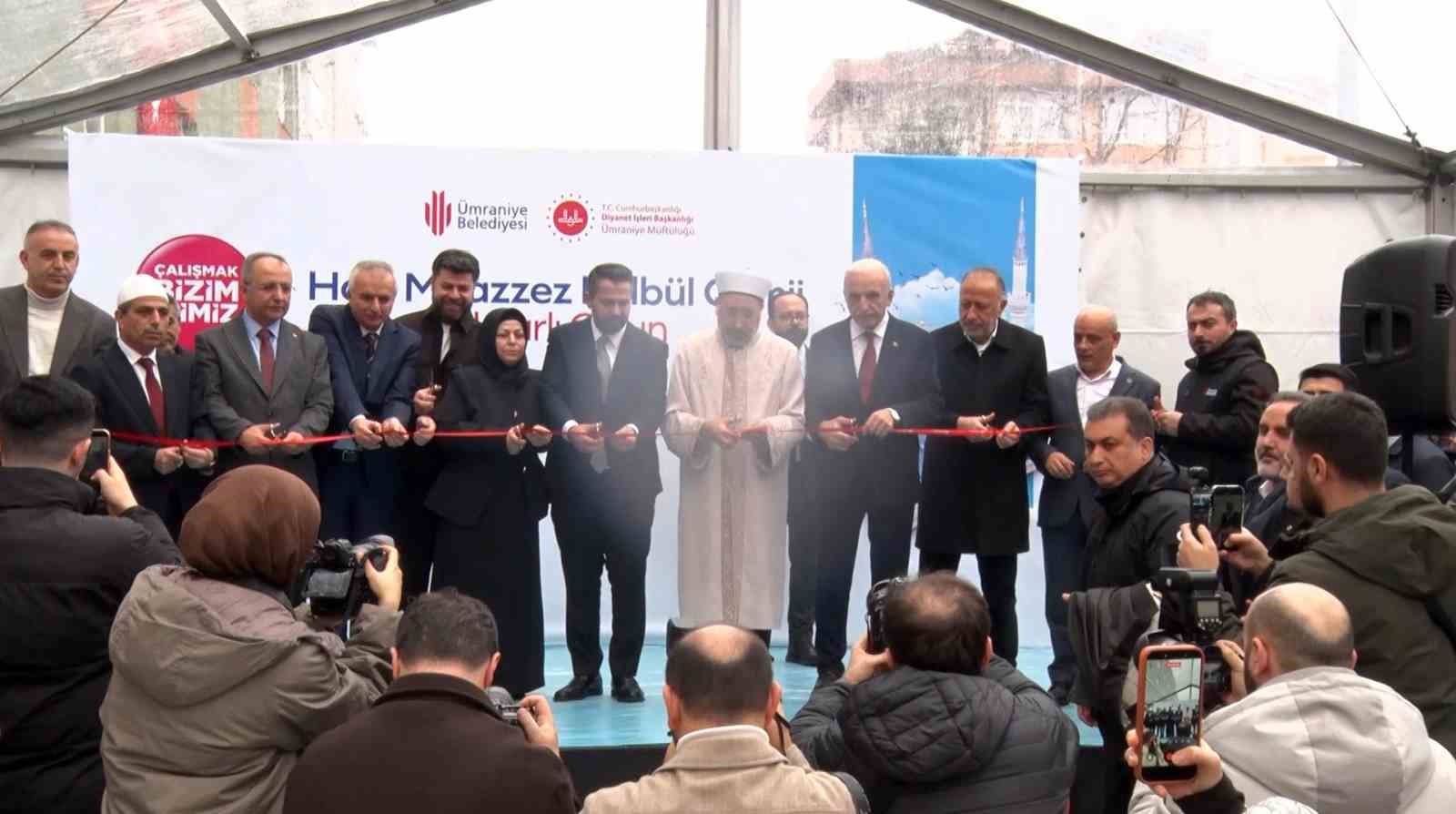 Ümraniye’de manevi buluşma: Hacı Muazzez Bülbül Camii dualarla açıldı
Ümraniye’de manevi buluşma: Hacı Muazzez Bülbül Camii dualarla açıldı