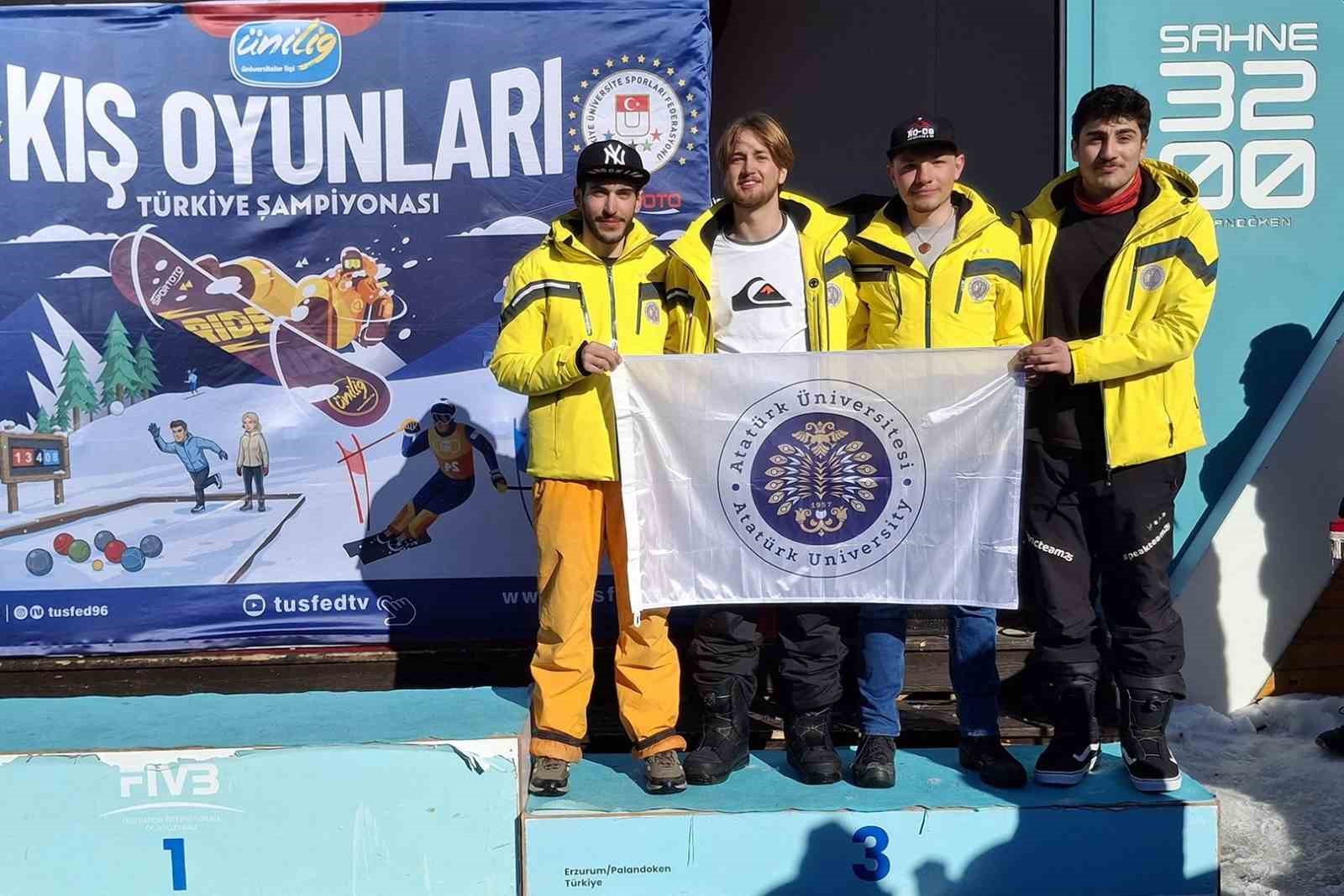 Ünilig kış oyunlarında Atatürk Üniversitesi rüzgârı

