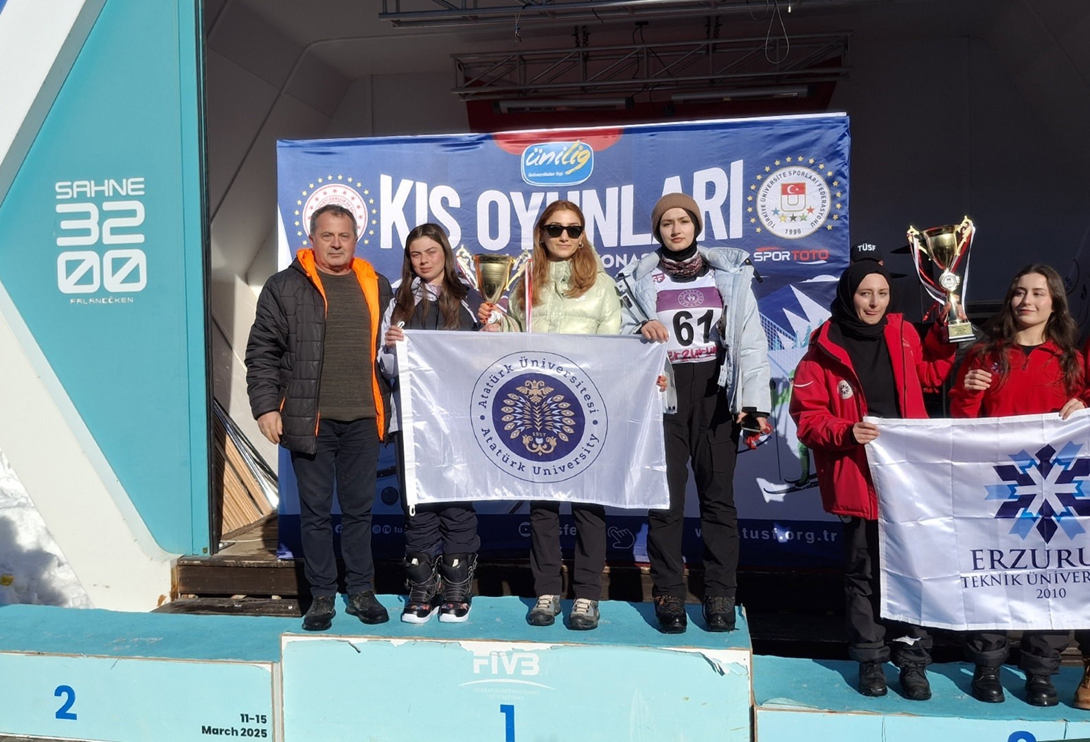 Ünilig kış oyunlarında Atatürk Üniversitesi rüzgârı
