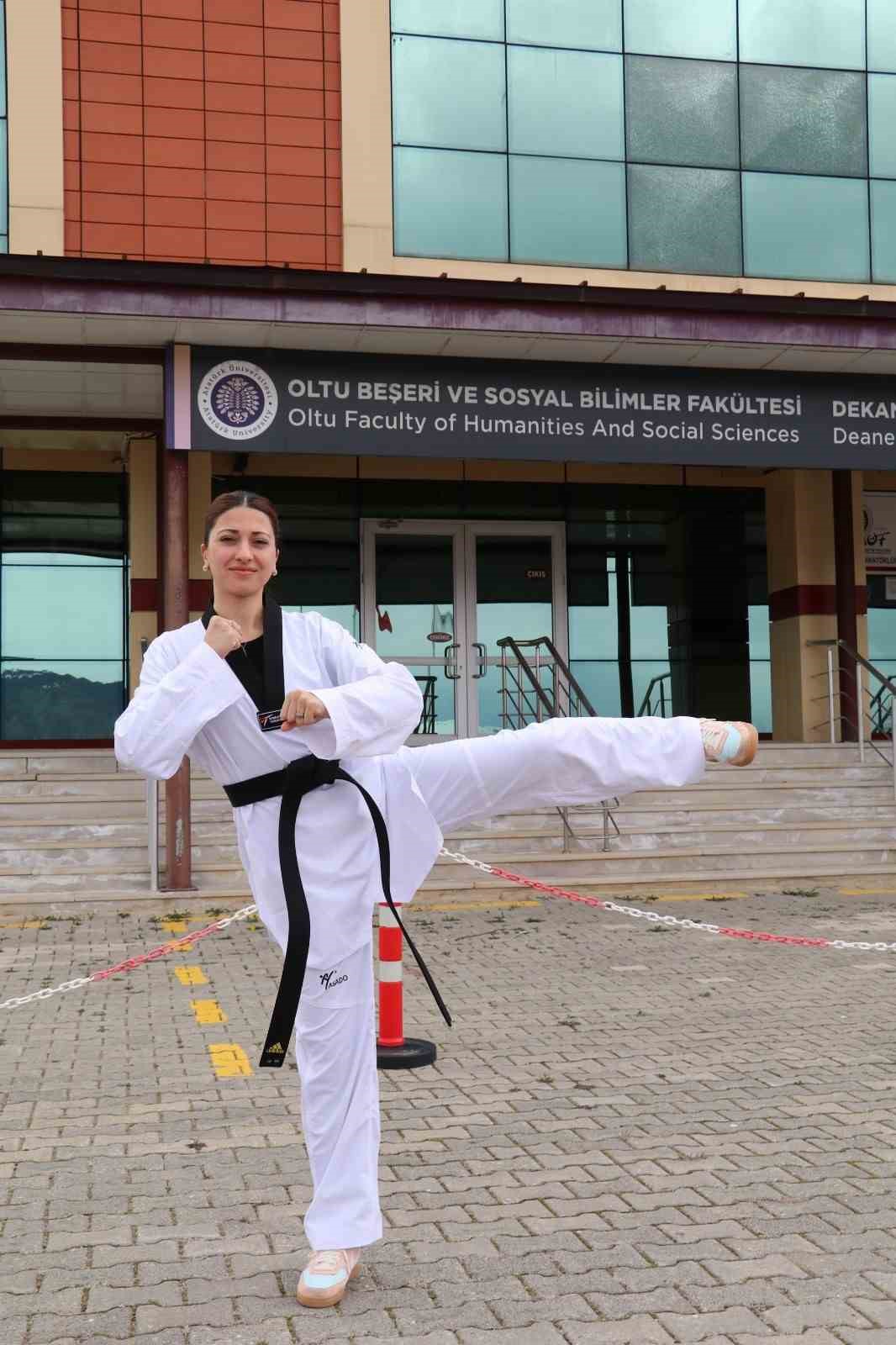 Üniversite öğrencisinin taekwondo başarısı
