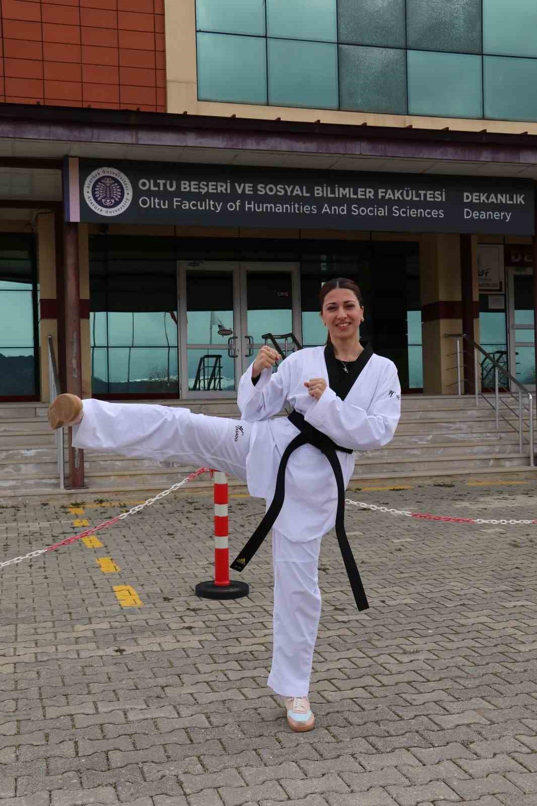 Üniversite öğrencisinin taekwondo başarısı
