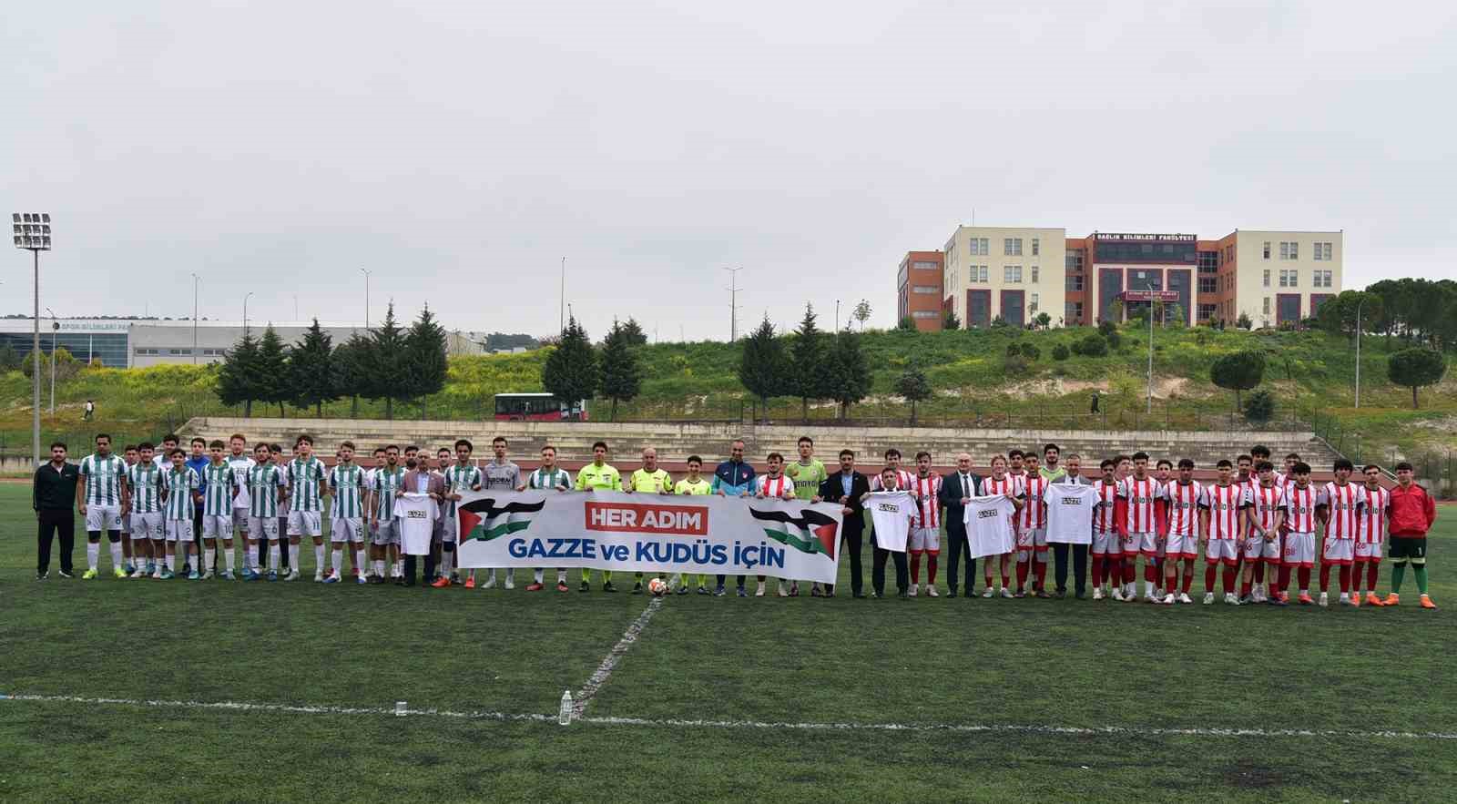 Üniversiteli sporculardan Filistin ve Gazze’ye özgürlük etkinliği
