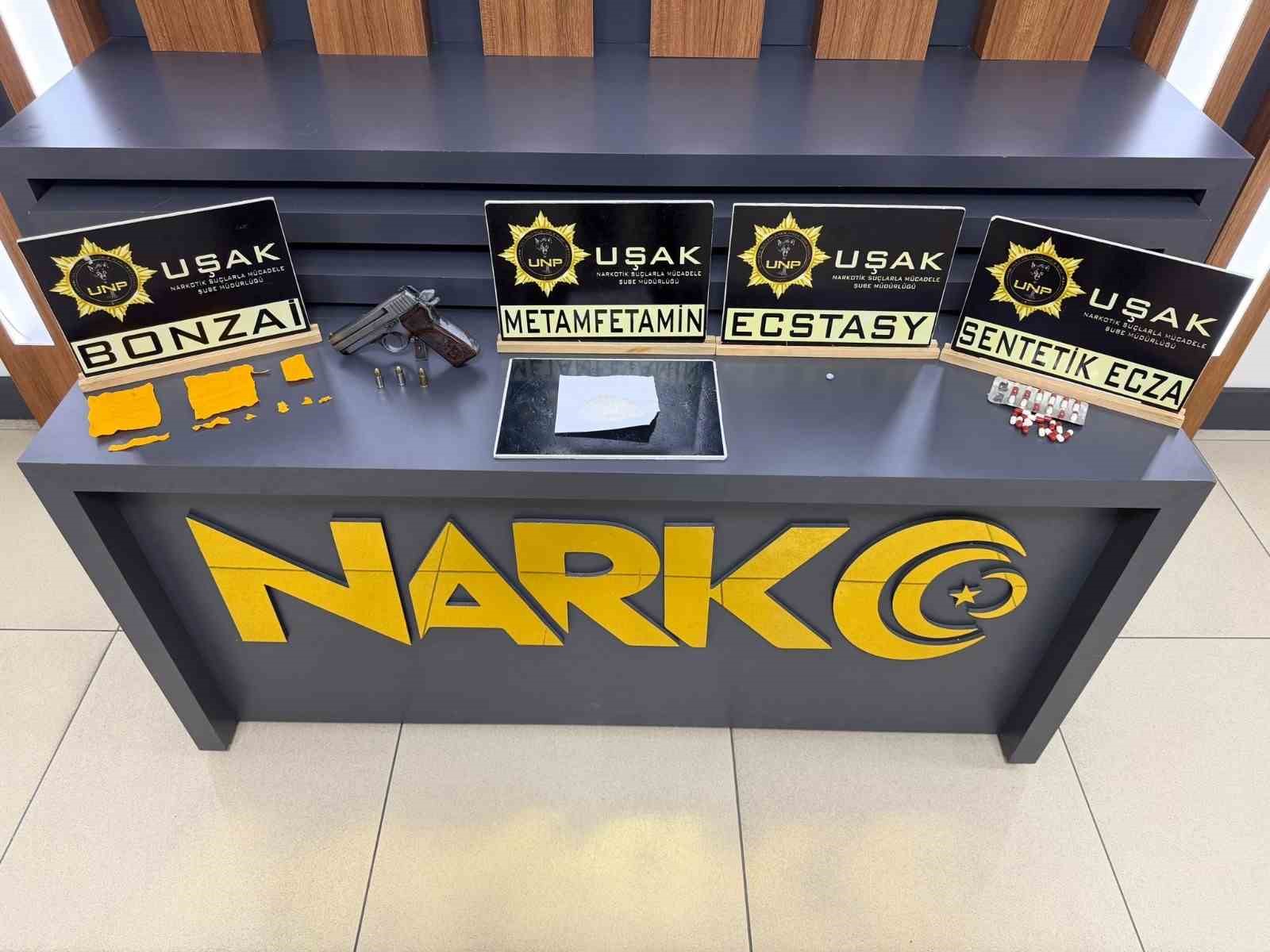 Uşak’ta uyuşturucu operasyonu: 3 tutuklama
