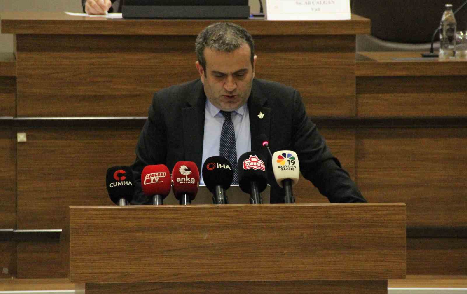 Vali Çalgan: "Ankara-Samsun Hızlı Demir Yolu Projesi’nin Delice-Çorum etabında yüzde 20 iş bitirme gerçekleşti"
