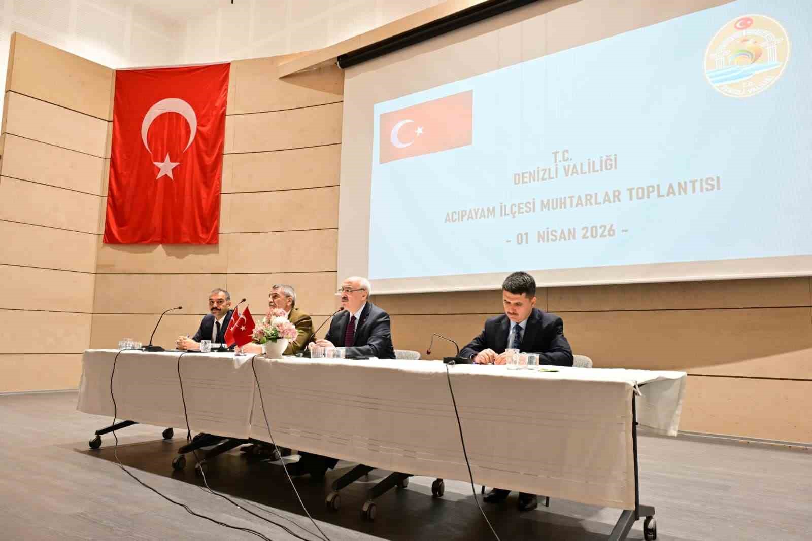 Vali Köşger, Acıpayam’da temaslarda bulundu
