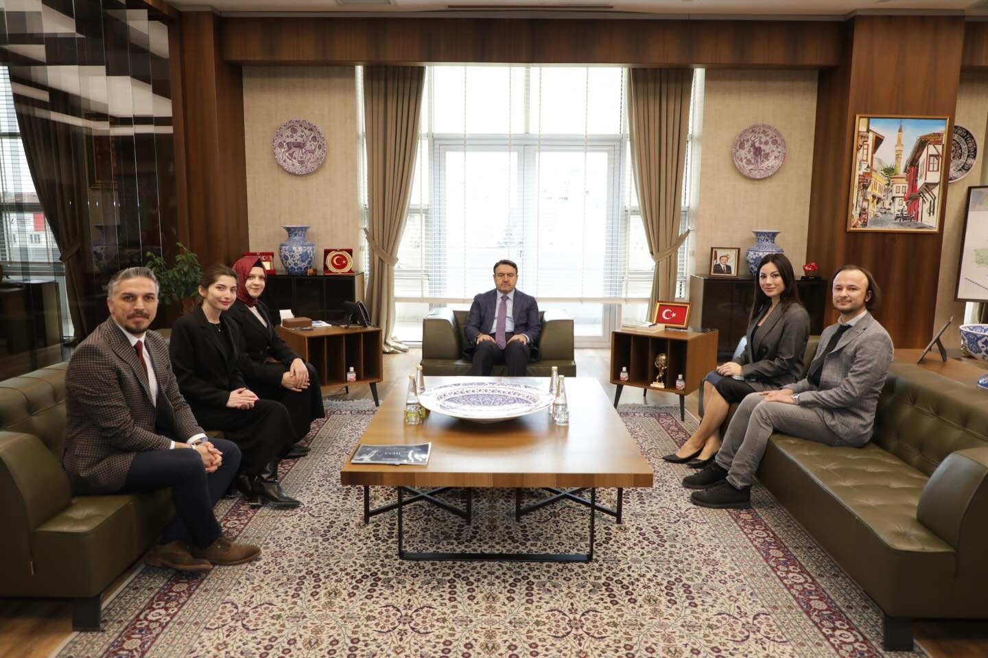 Vali Musa Işın, UCİM Kütahya heyetini kabul etti
