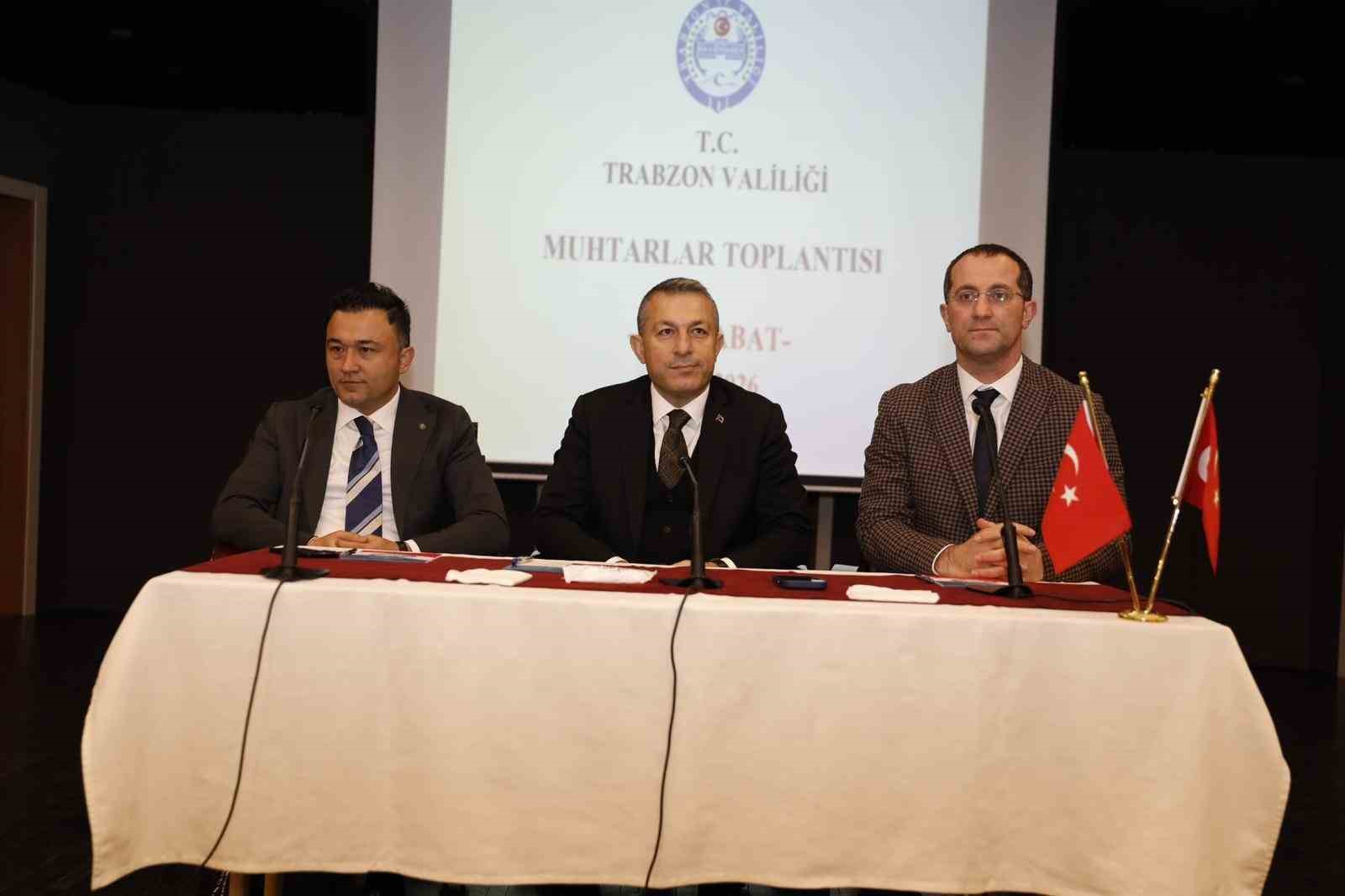 Vali Şahin Akçaabat’ta muhtarlarla buluştu
