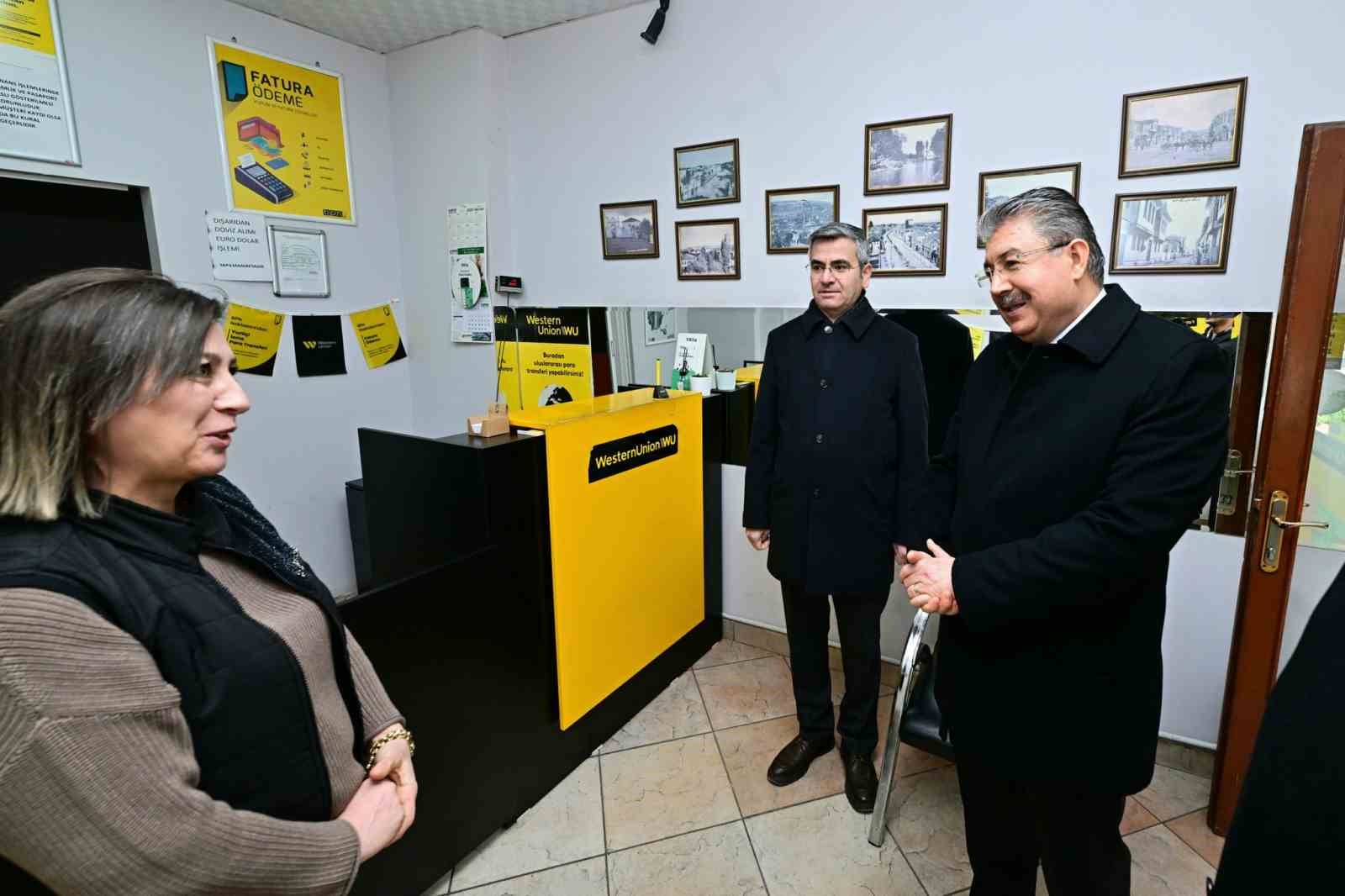 Vali Yılmaz’ın esnaf ziyaretleri sürüyor
