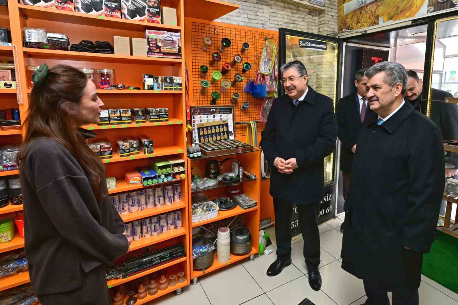 Vali Yılmaz’ın esnaf ziyaretleri sürüyor
