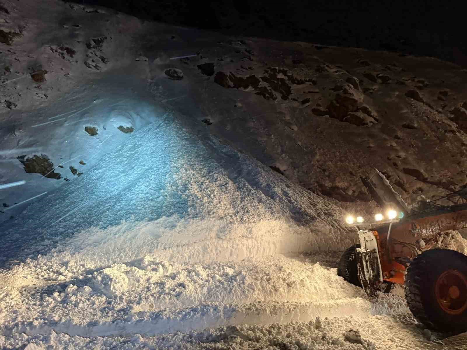 Van-Bitlis karayoluna çığ düştü
