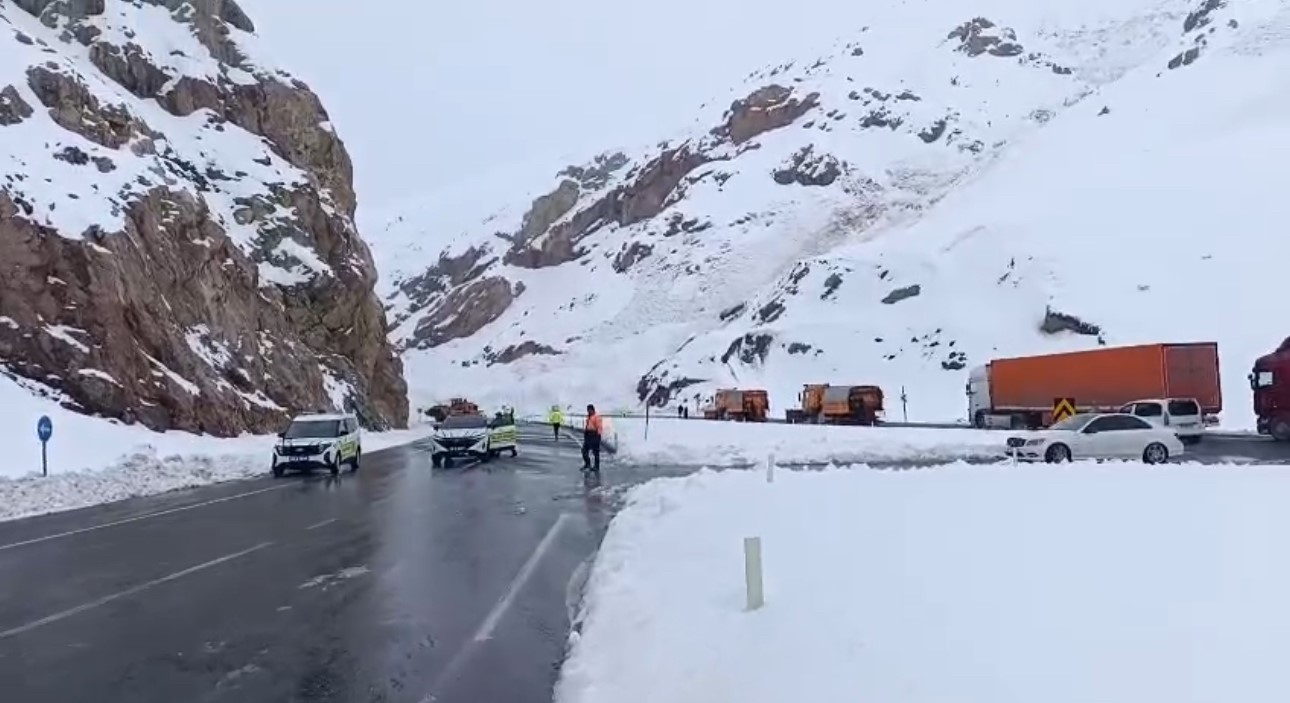 Van-Hakkari karayolunda çığ: Çok sayıda araç mahsur kaldı
