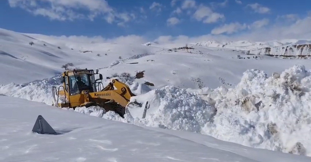 Van’da 5 metreyi bulan karda yol açma çalışması

