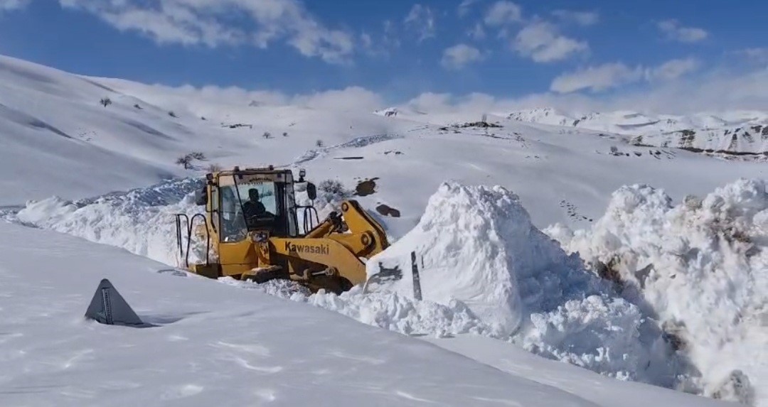 Van’da 5 metreyi bulan karda yol açma çalışması
