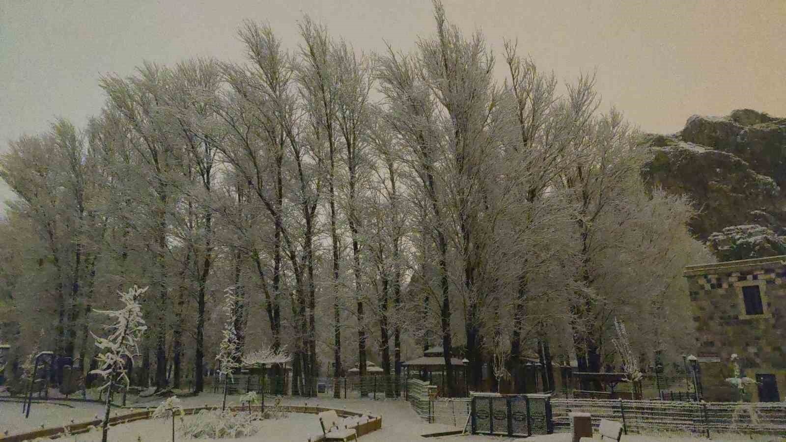Van’da gece yağan kar kartpostallık manzaralar oluşturdu
