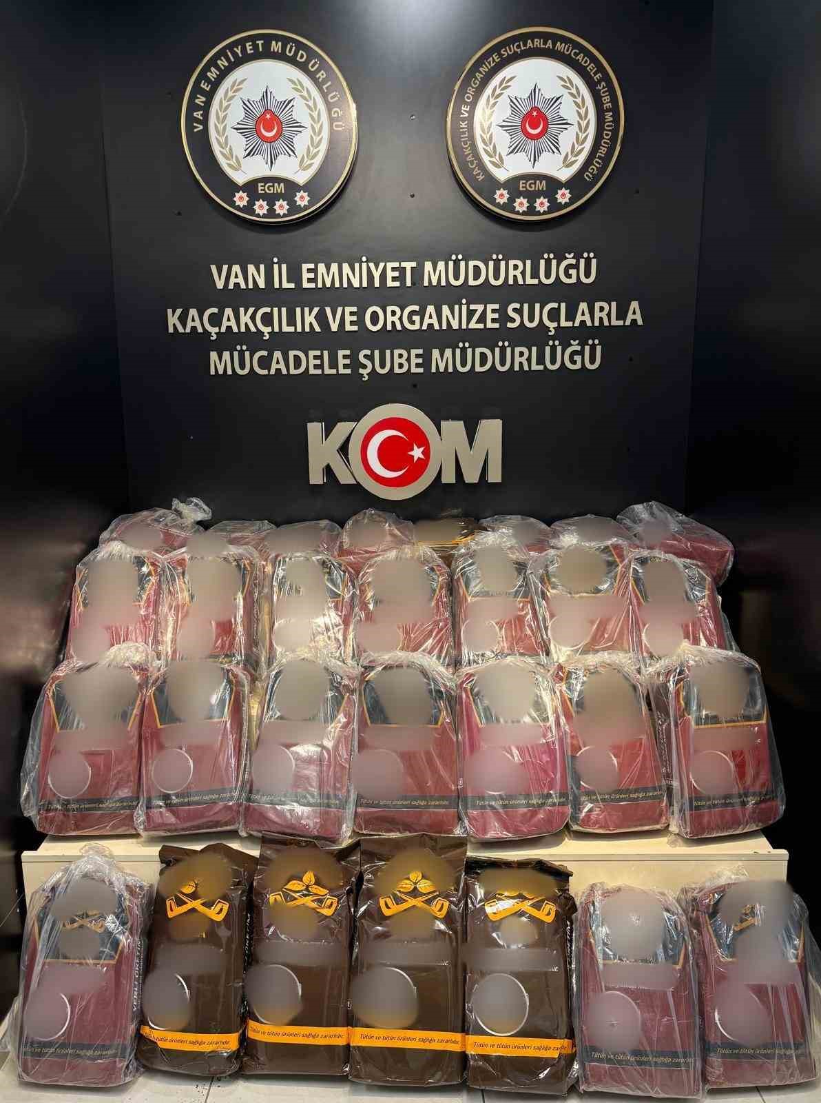 Van’da gümrük kaçağı malzeme ele geçirildi
