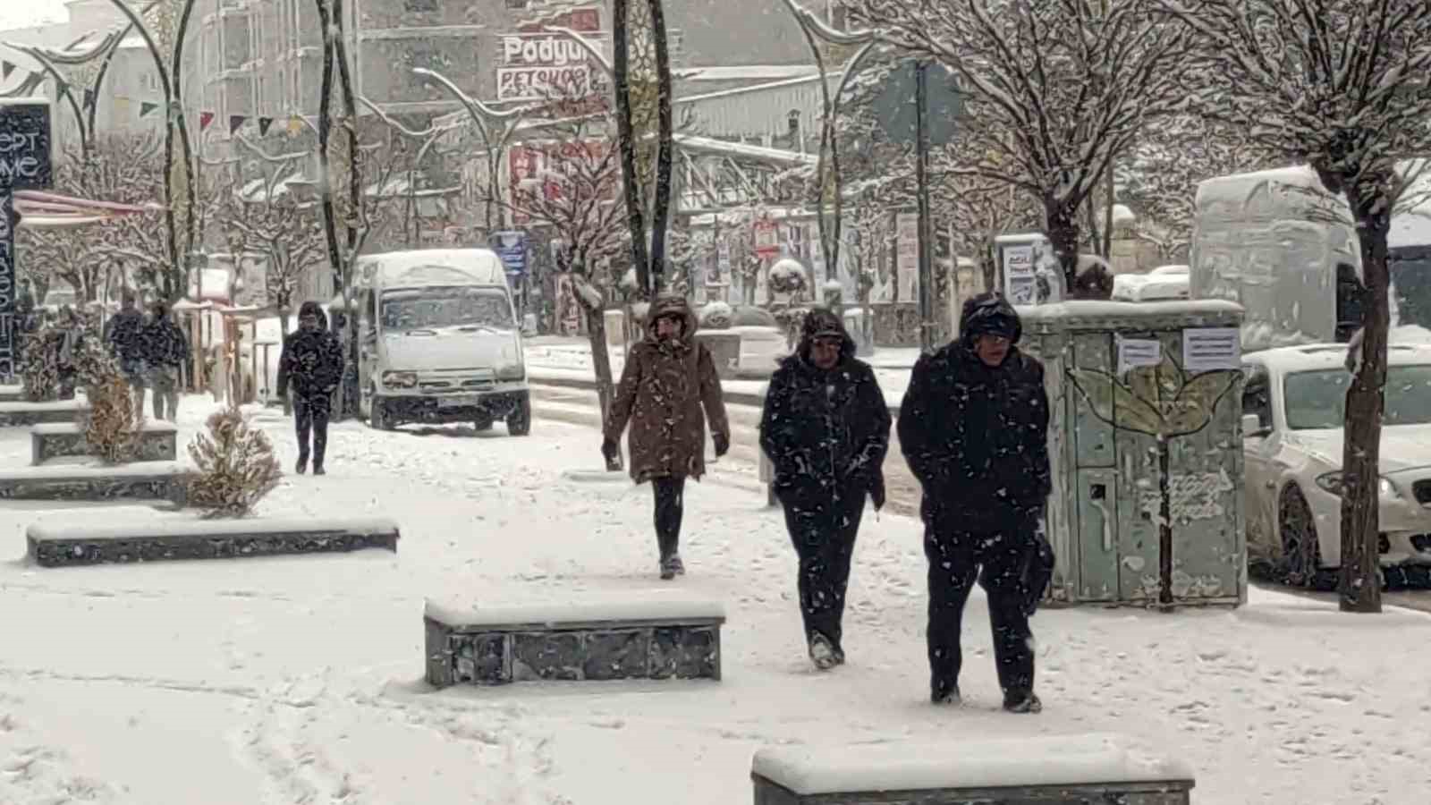 Van’da kar yağışı etkili oluyor
