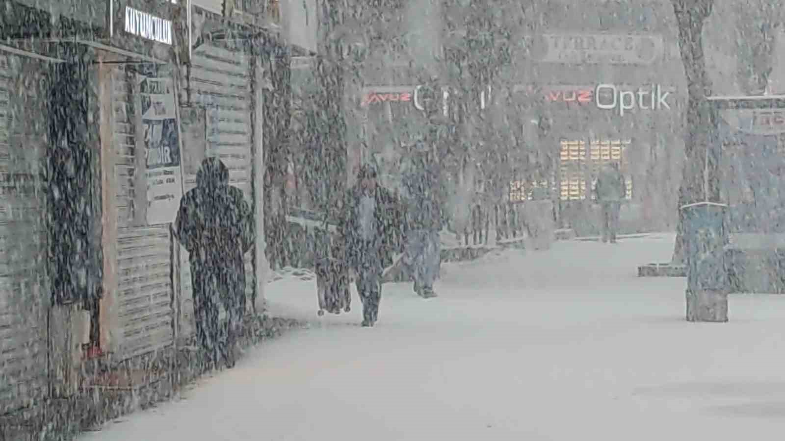 Van’da lapa lapa kar yağdı: 405 yerleşim yerinin yolu kapalı

