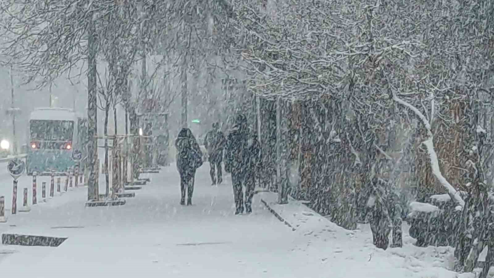 Van’da lapa lapa kar yağdı: 405 yerleşim yerinin yolu kapalı
