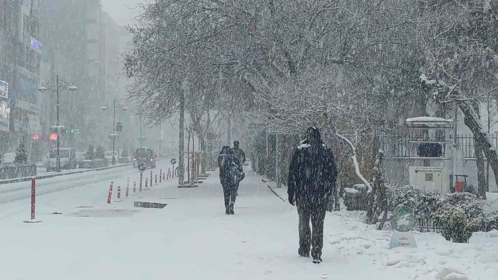 Van’da lapa lapa kar yağdı: 405 yerleşim yerinin yolu kapalı
