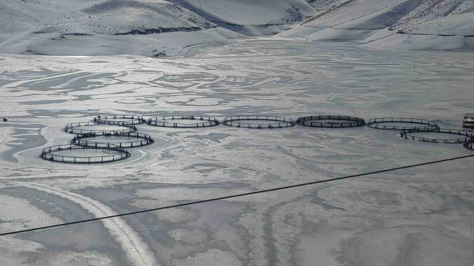 Van’da Sibirya soğukları: Dev barajlar buz tuttu
