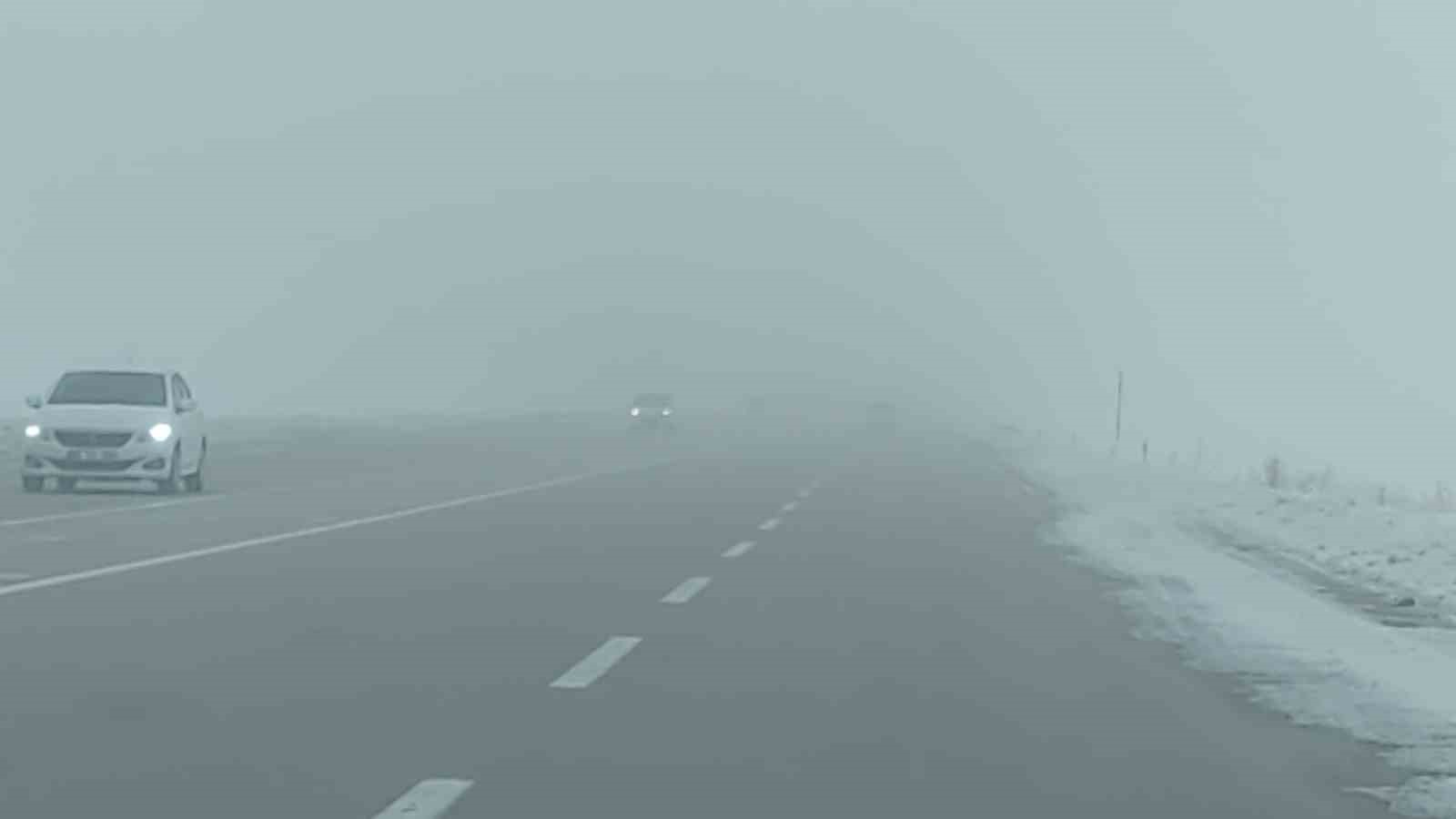 Van’da sis ulaşımı olumsuz etkiledi
