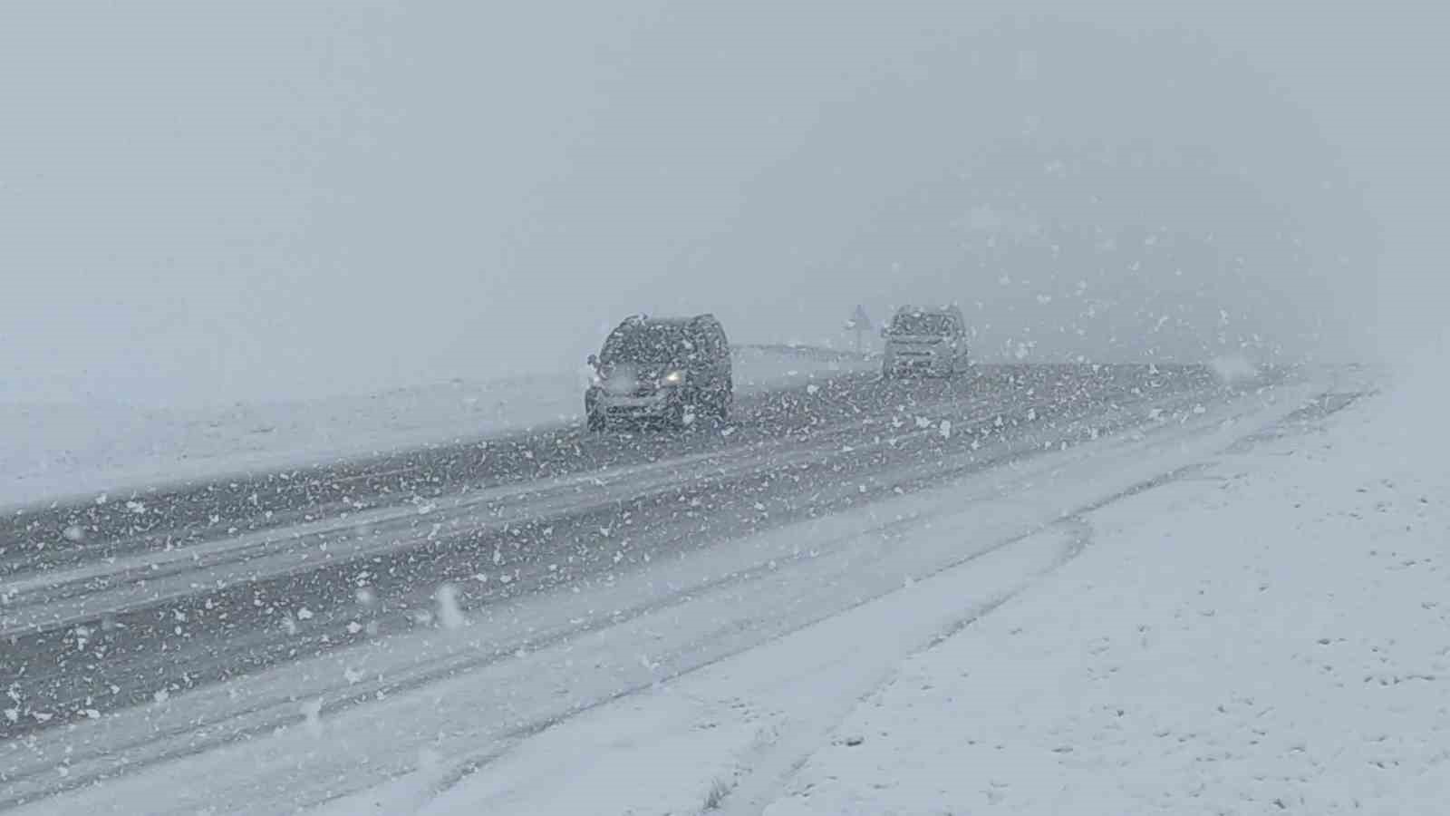 Van’ın yüksek kesimlerde lapa lapa kar yağdı
