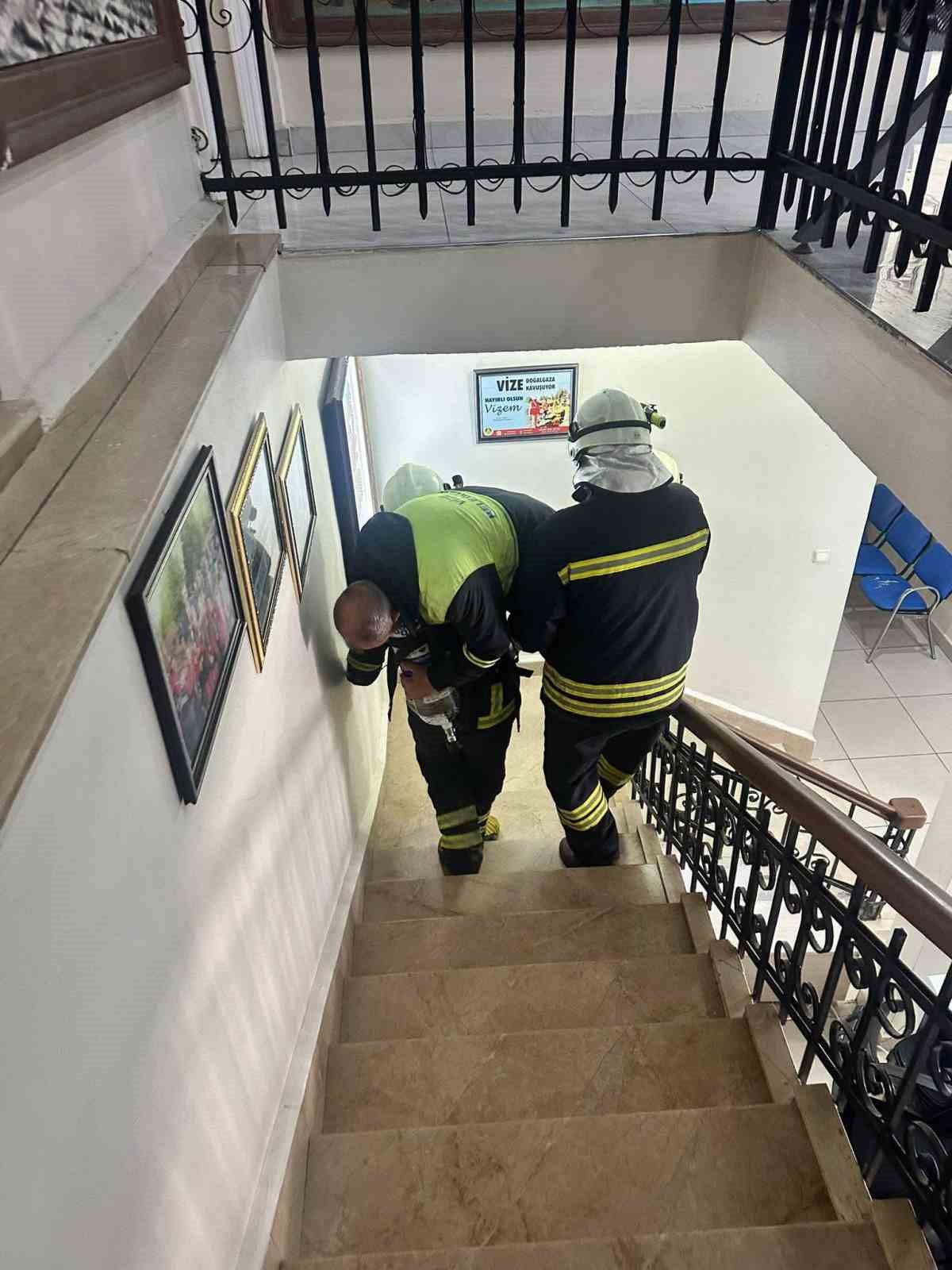 Vize’de yangın ve tahliye tatbikatı
