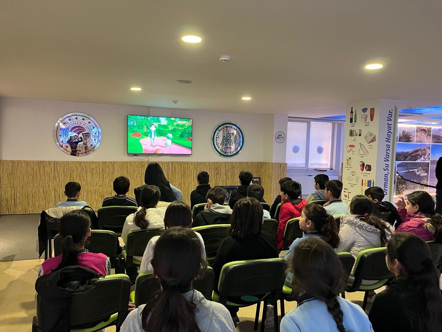 Yaban hayatını eğitim merkezinde öğrendiler
