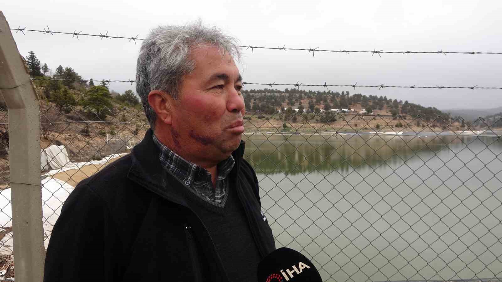 Yağışlarla dolan gölet, binlerce dönüm sulanmadan tekrar boşalacak
