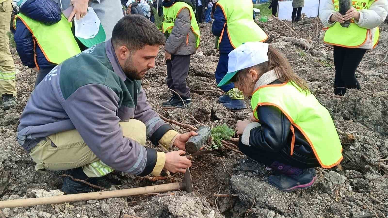 Yanan sahada geleceğe nefes: Aliağa’da yeni orman için ilk fidanlar dikildi
