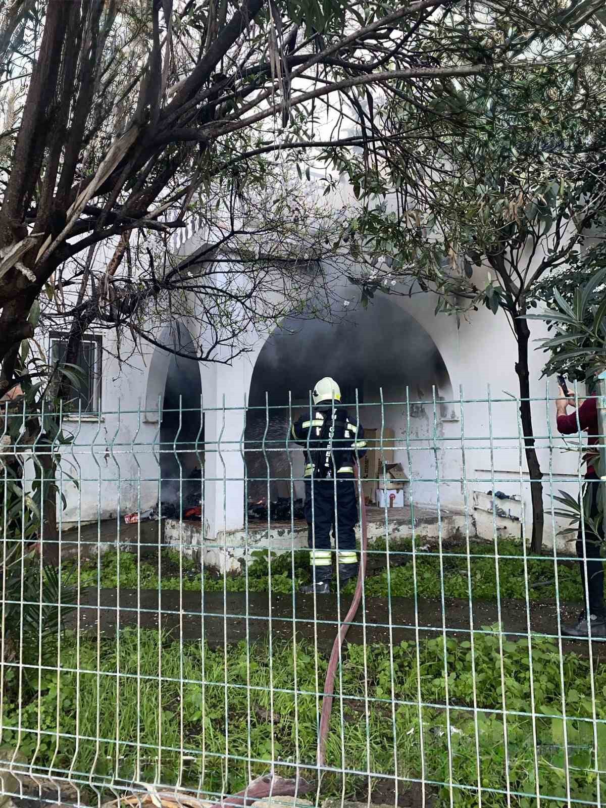 Yangında kundaklama şüphesi
