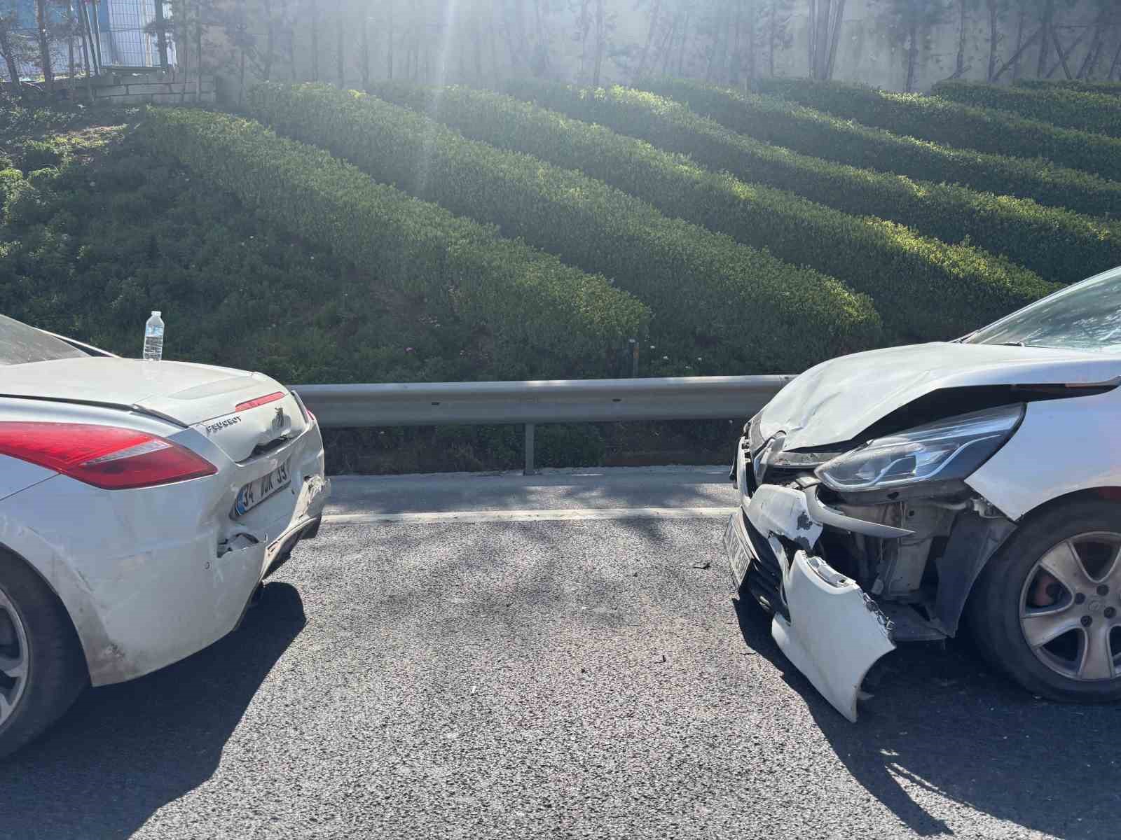 Yaralı sürücü ambulansa binmeyi reddetti, hastaneye taksiyle gitti
